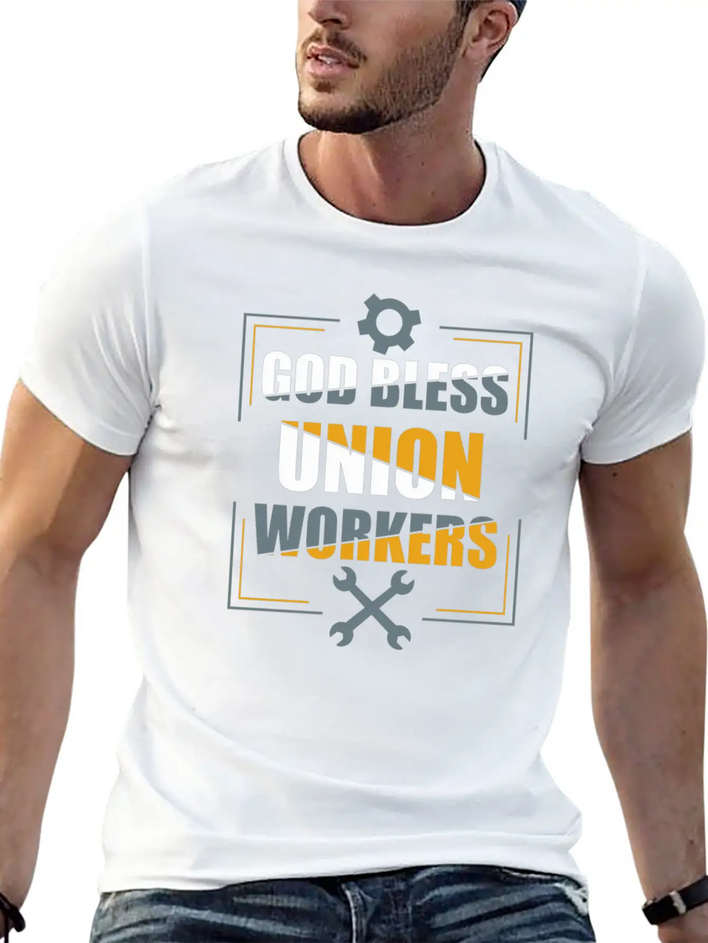 God Bless Union Workers Tshirt Timeless Short Sleeve Tee – Comfy And Minimalist Design