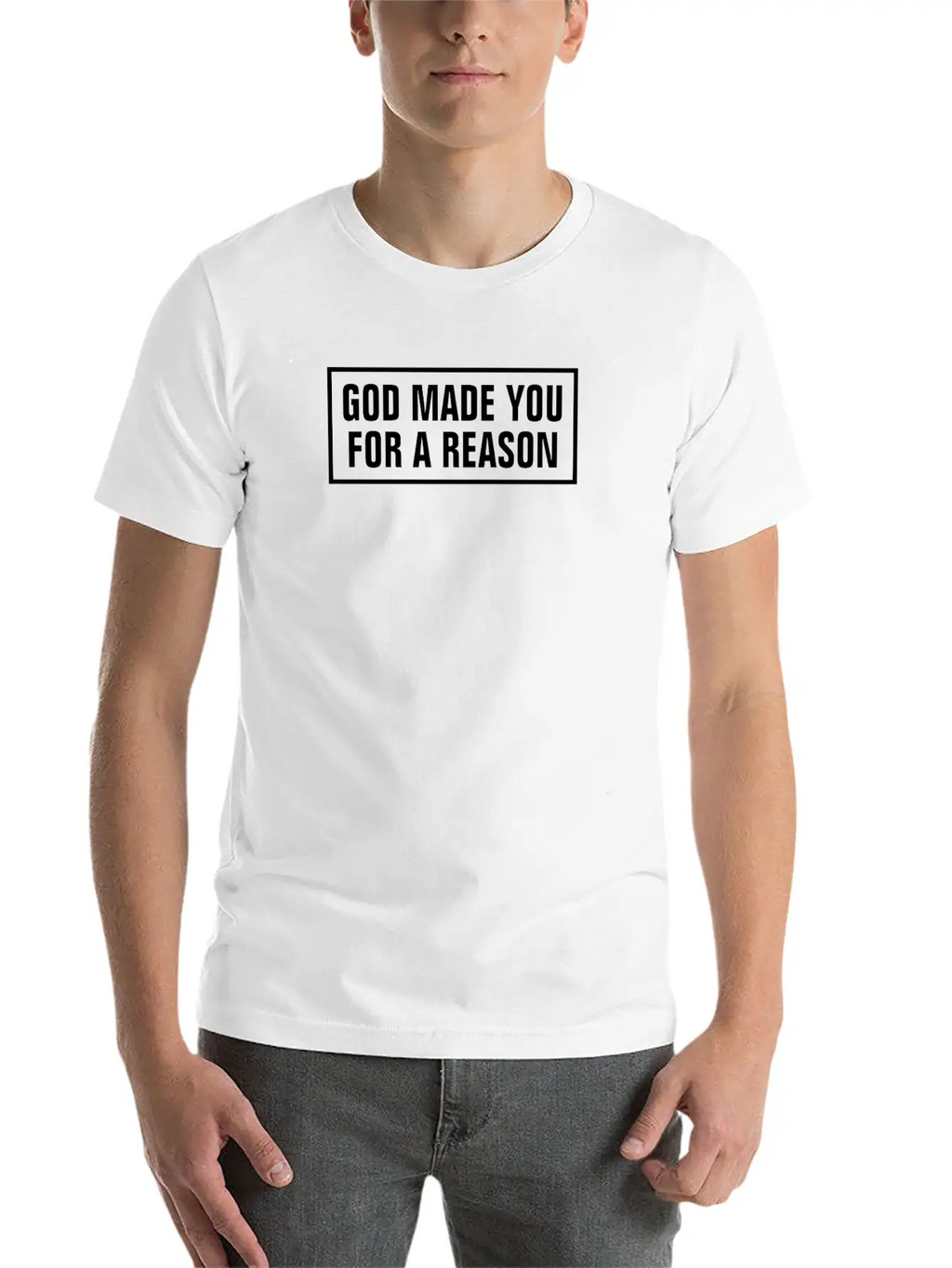 God Made You For A Reason - Christian Basic Graphic T-Shirt – Daily Comfort In Soft Cotton