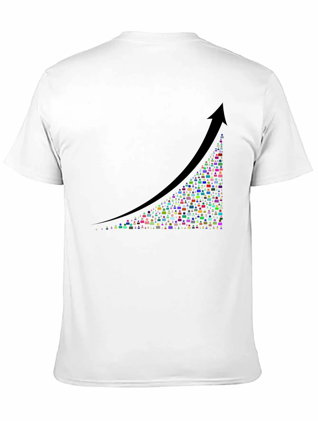 Going Up Prismatic Essential Cotton Tee For Daily Outfits – Unisex Style