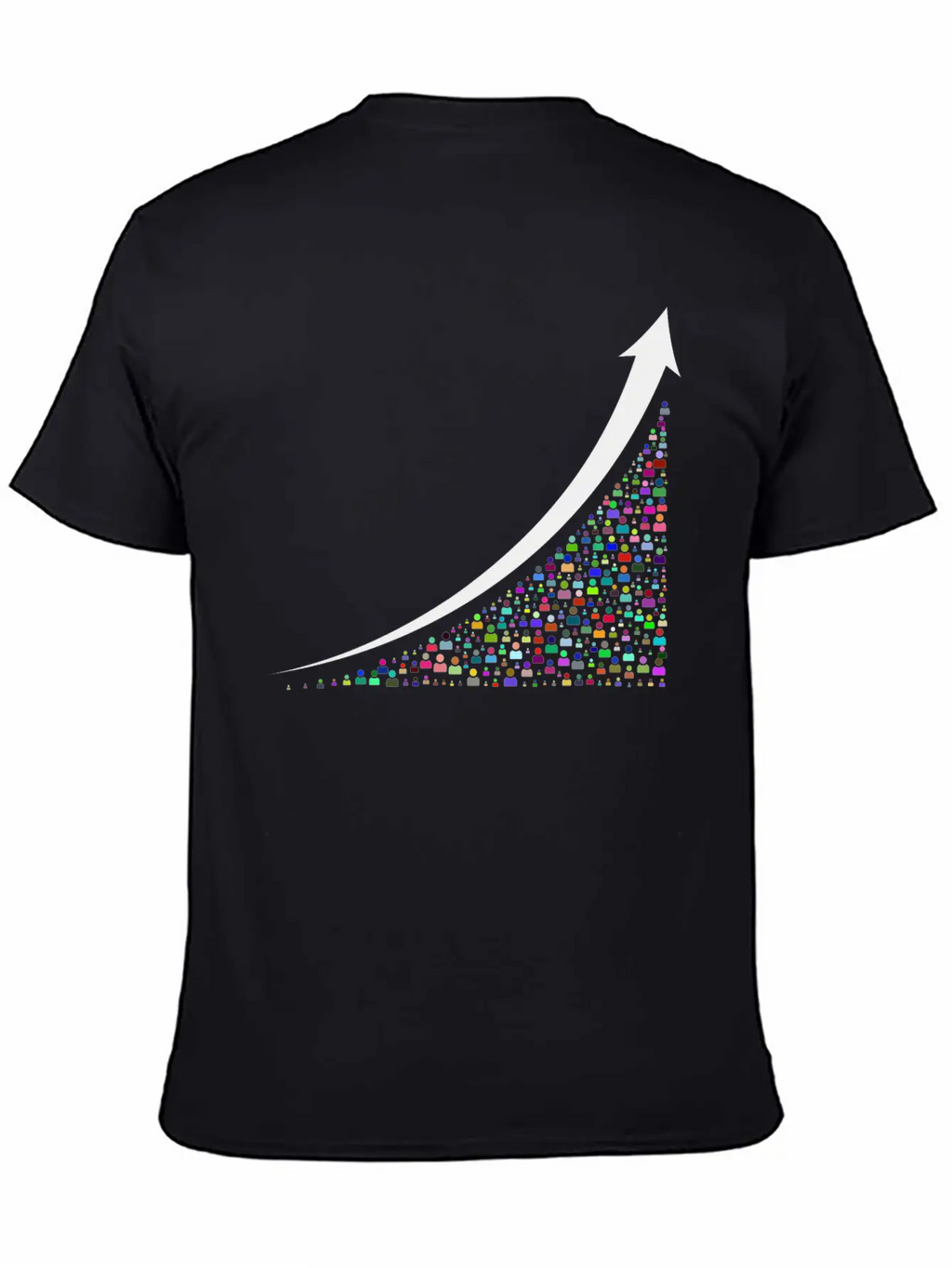 Going Up Prismatic Essential Cotton Tee For Daily Outfits – Unisex Style