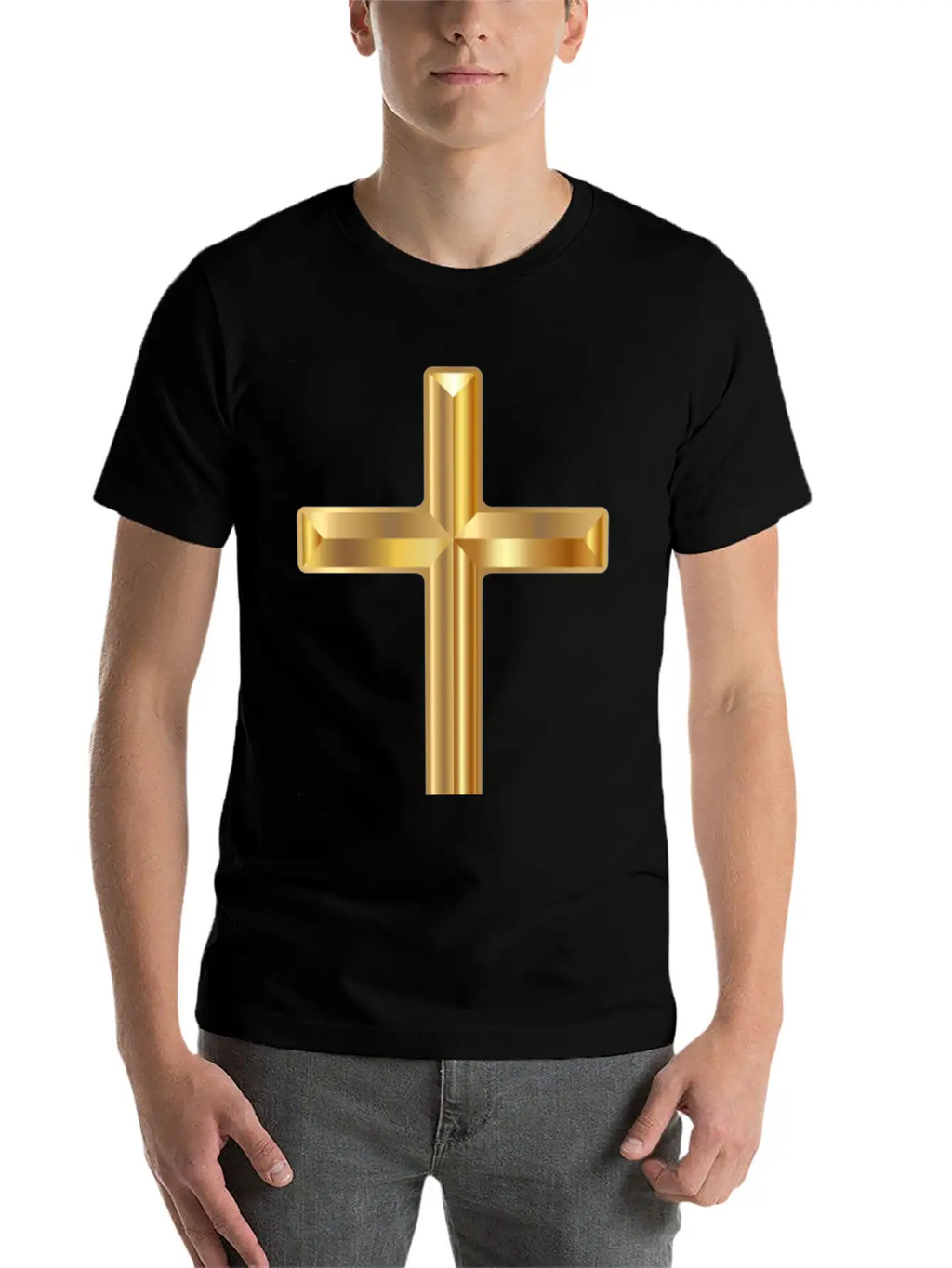 Gold Cross Classic Cotton Tee – Unisex Comfort For Any Season