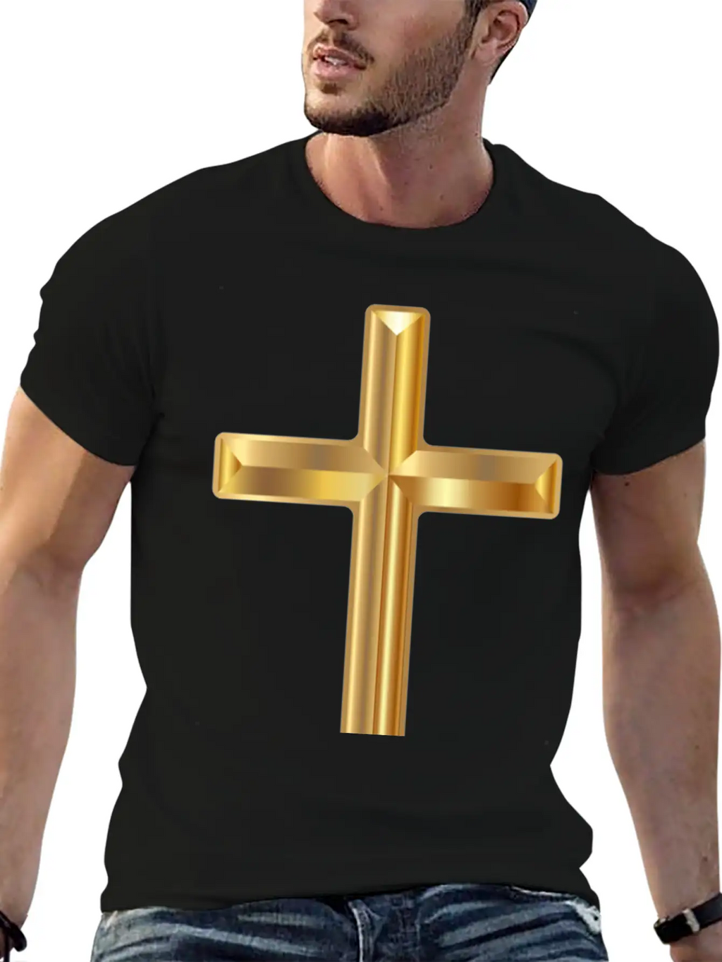 Gold Cross Classic Cotton Tee – Unisex Comfort For Any Season