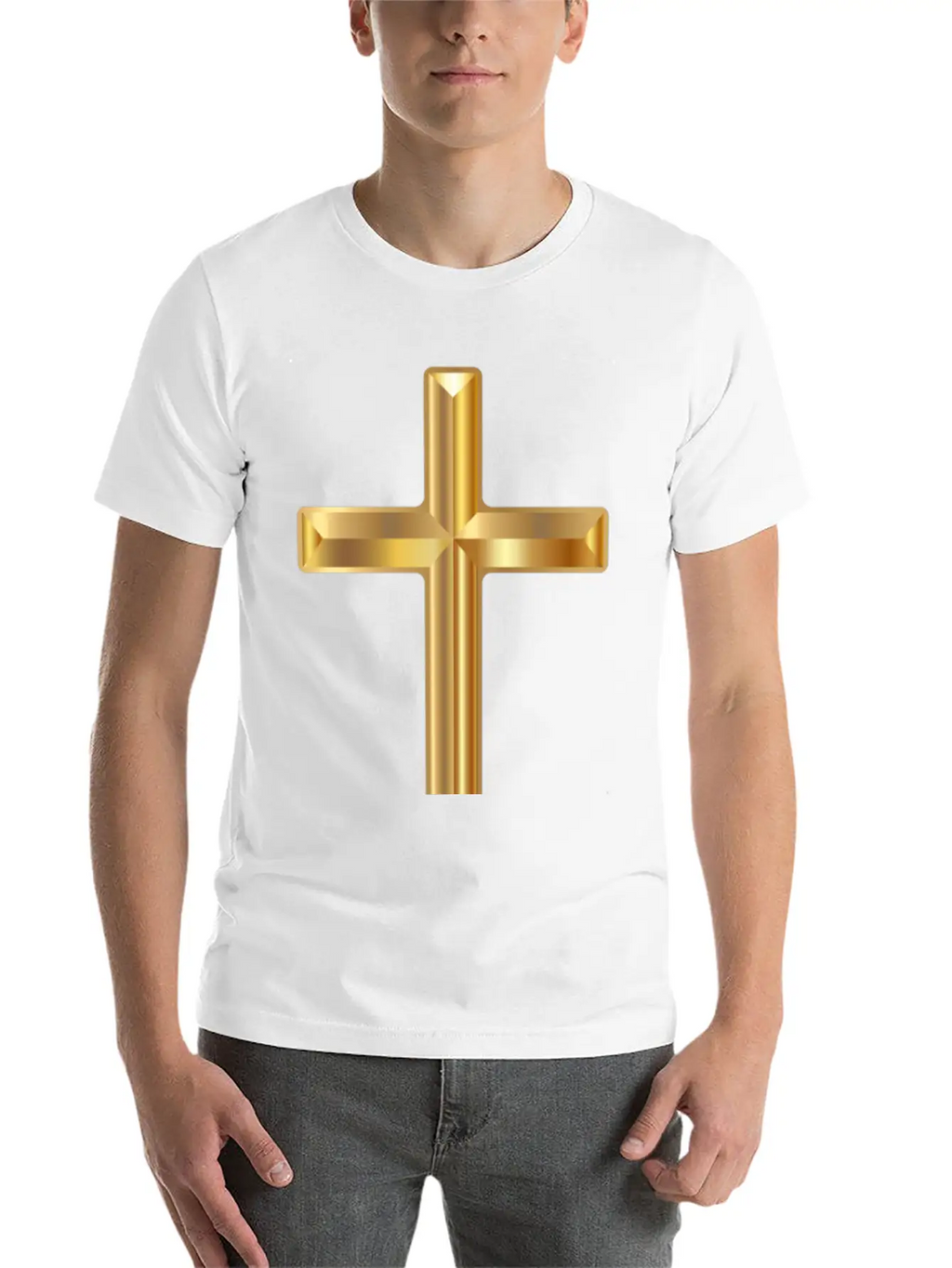 Gold Cross Classic Cotton Tee – Unisex Comfort For Any Season