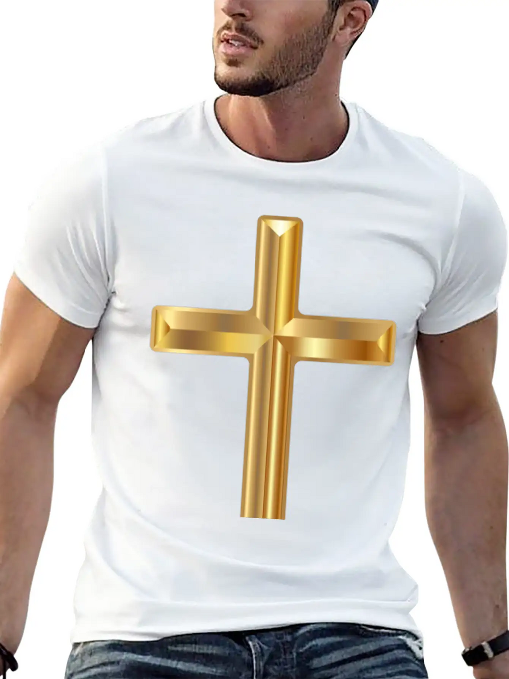 Gold Cross Classic Cotton Tee – Unisex Comfort For Any Season