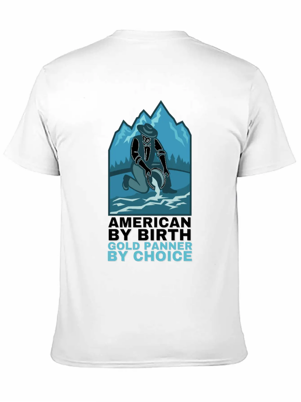Gold Digging And Gold Panning Miner Mining Timeless Short Sleeve Tee – Comfy And Minimalist Design