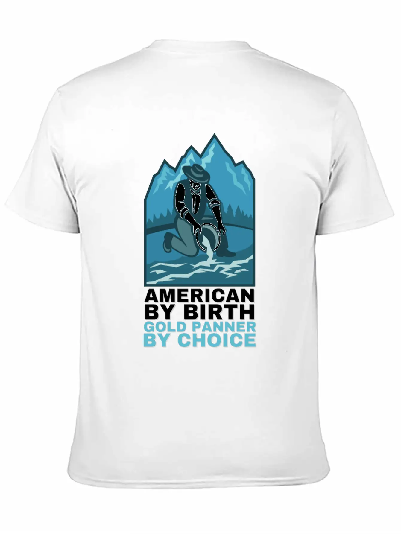 Gold Digging And Gold Panning Miner Mining Timeless Short Sleeve Tee – Comfy And Minimalist Design