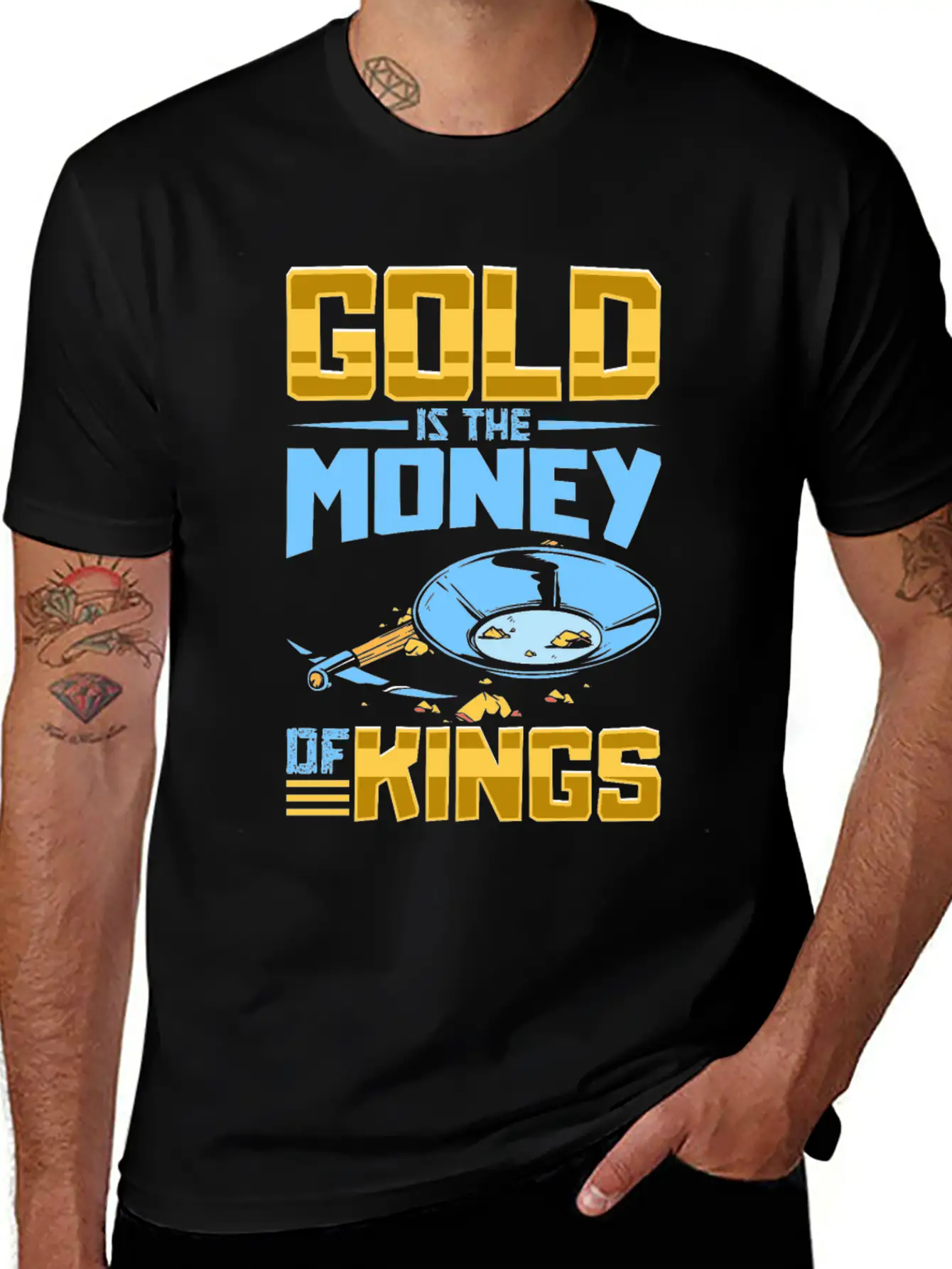 Gold Digging Gold Mining Gold Panning Gold Mine Basic Graphic T-Shirt – Daily Comfort In Soft Cotton
