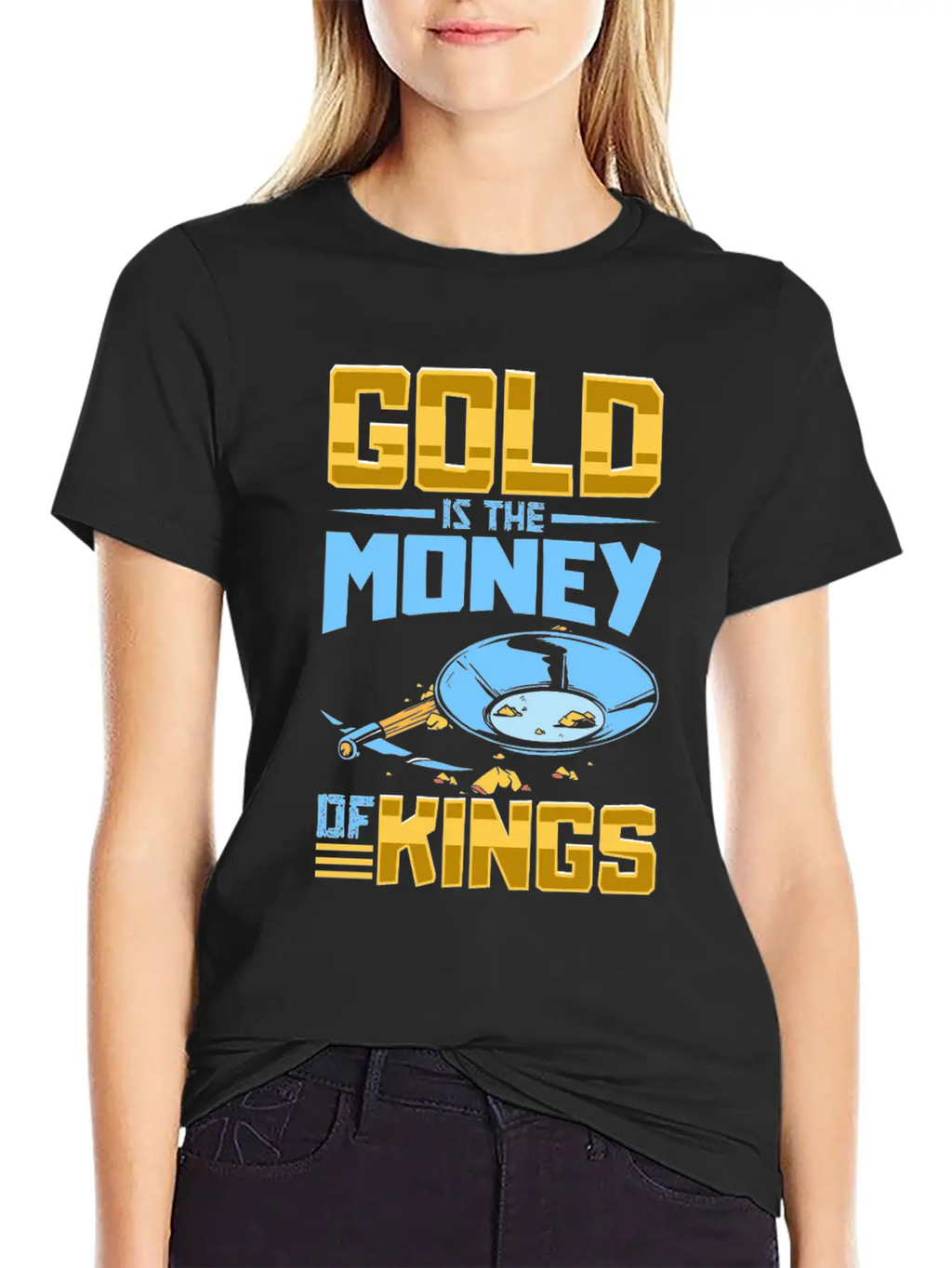 Gold Digging Gold Mining Gold Panning Gold Mine Basic Graphic T-Shirt – Daily Comfort In Soft Cotton