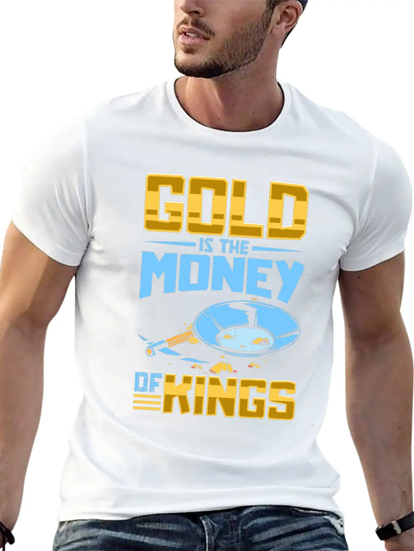 Gold Digging Gold Mining Gold Panning Gold Mine Basic Graphic T-Shirt – Daily Comfort In Soft Cotton