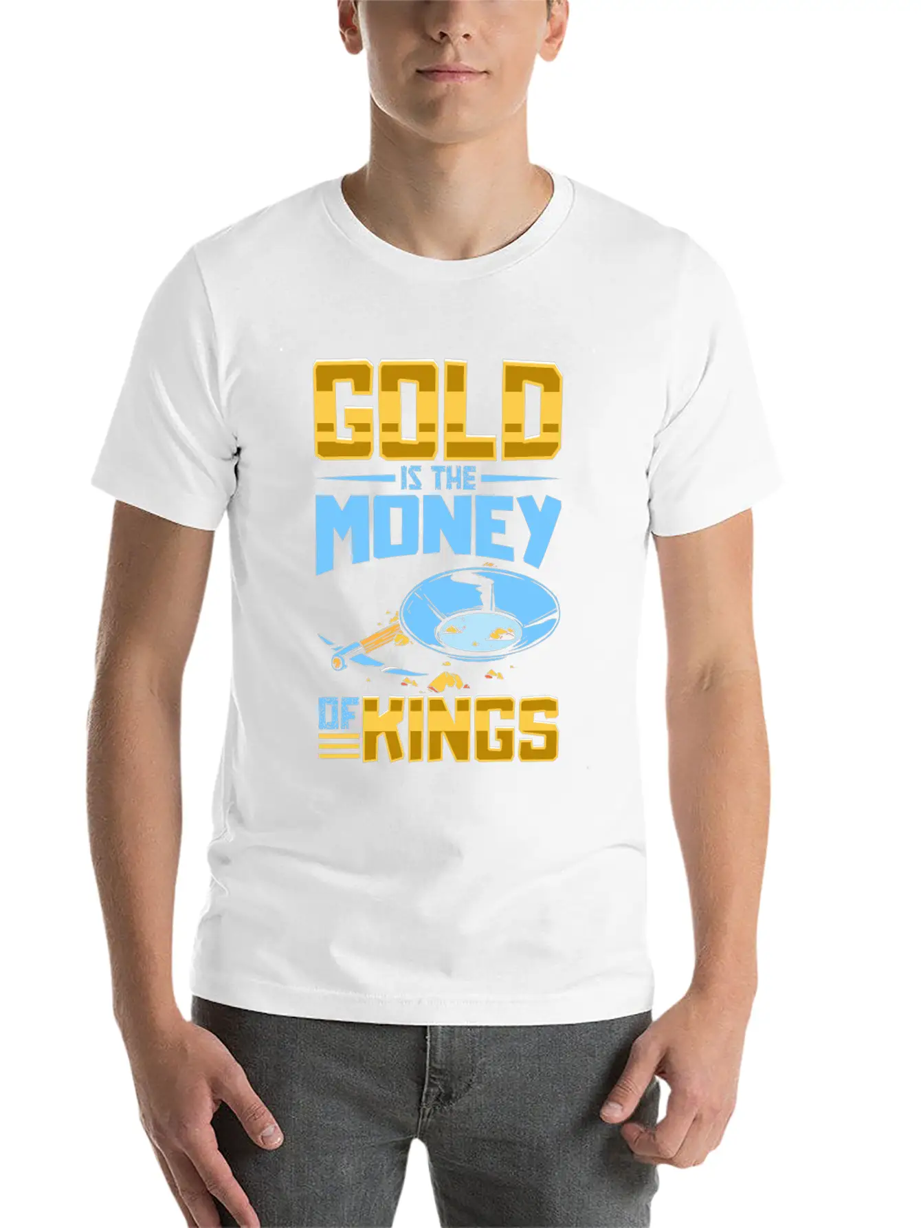 Gold Digging Gold Mining Gold Panning Gold Mine Basic Graphic T-Shirt – Daily Comfort In Soft Cotton