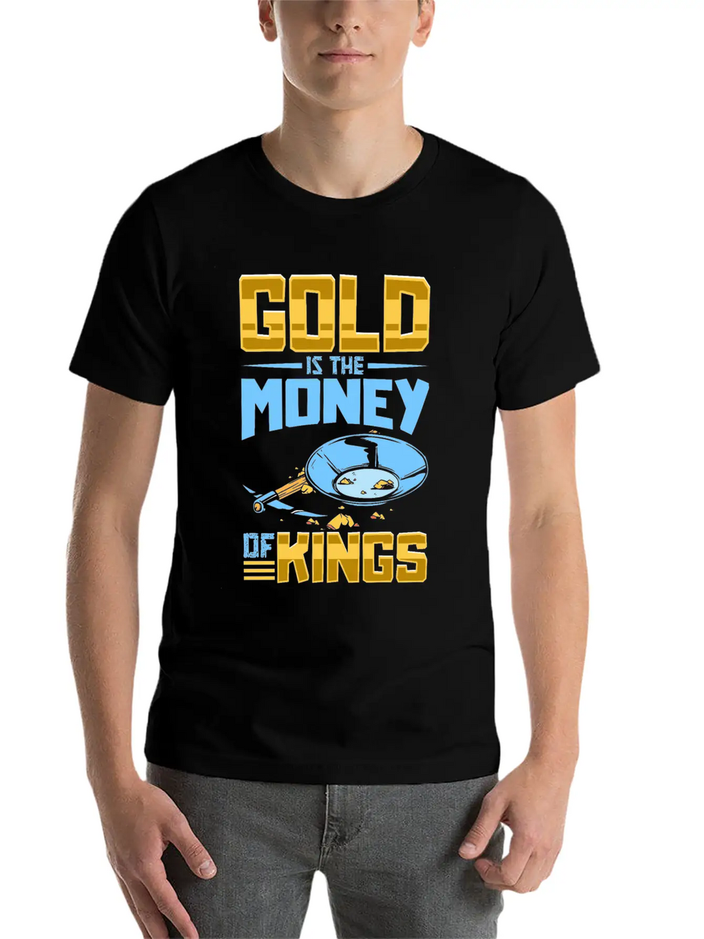 Gold Digging Gold Mining Gold Panning Gold Mine Basic Graphic T-Shirt – Daily Comfort In Soft Cotton