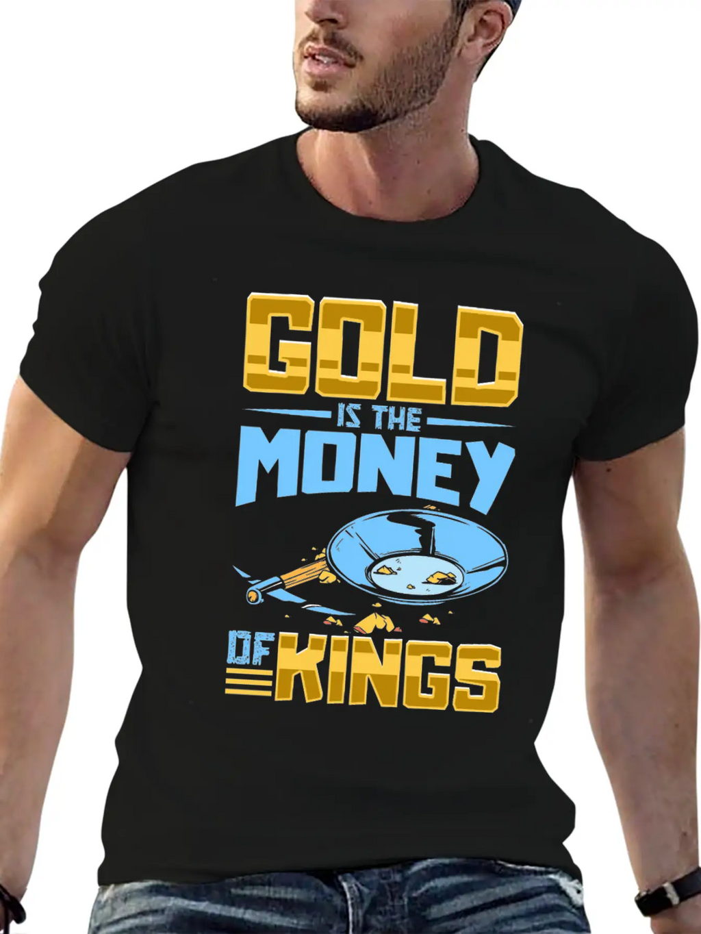 Gold Digging Gold Mining Gold Panning Gold Mine Basic Graphic T-Shirt – Daily Comfort In Soft Cotton