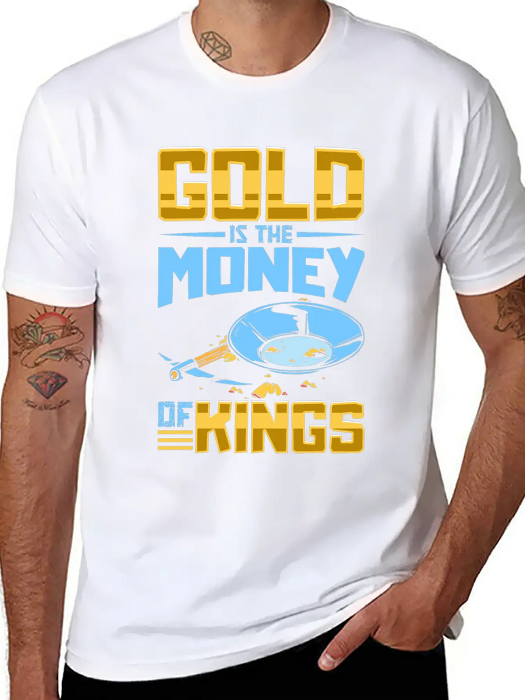 Gold Digging Gold Mining Gold Panning Gold Mine Basic Graphic T-Shirt – Daily Comfort In Soft Cotton