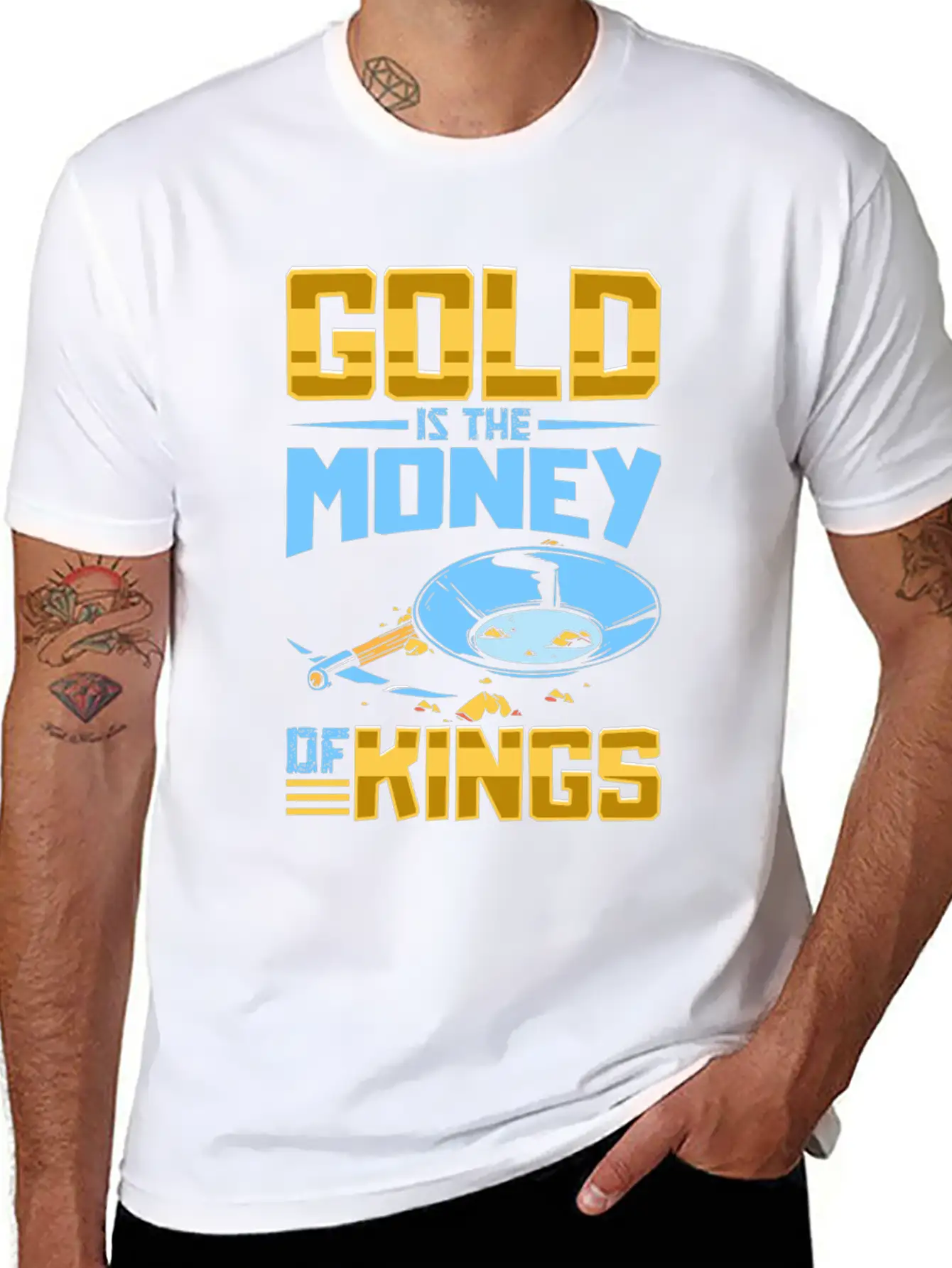 Gold Digging Gold Mining Gold Panning Gold Mine Basic Graphic T-Shirt – Daily Comfort In Soft Cotton