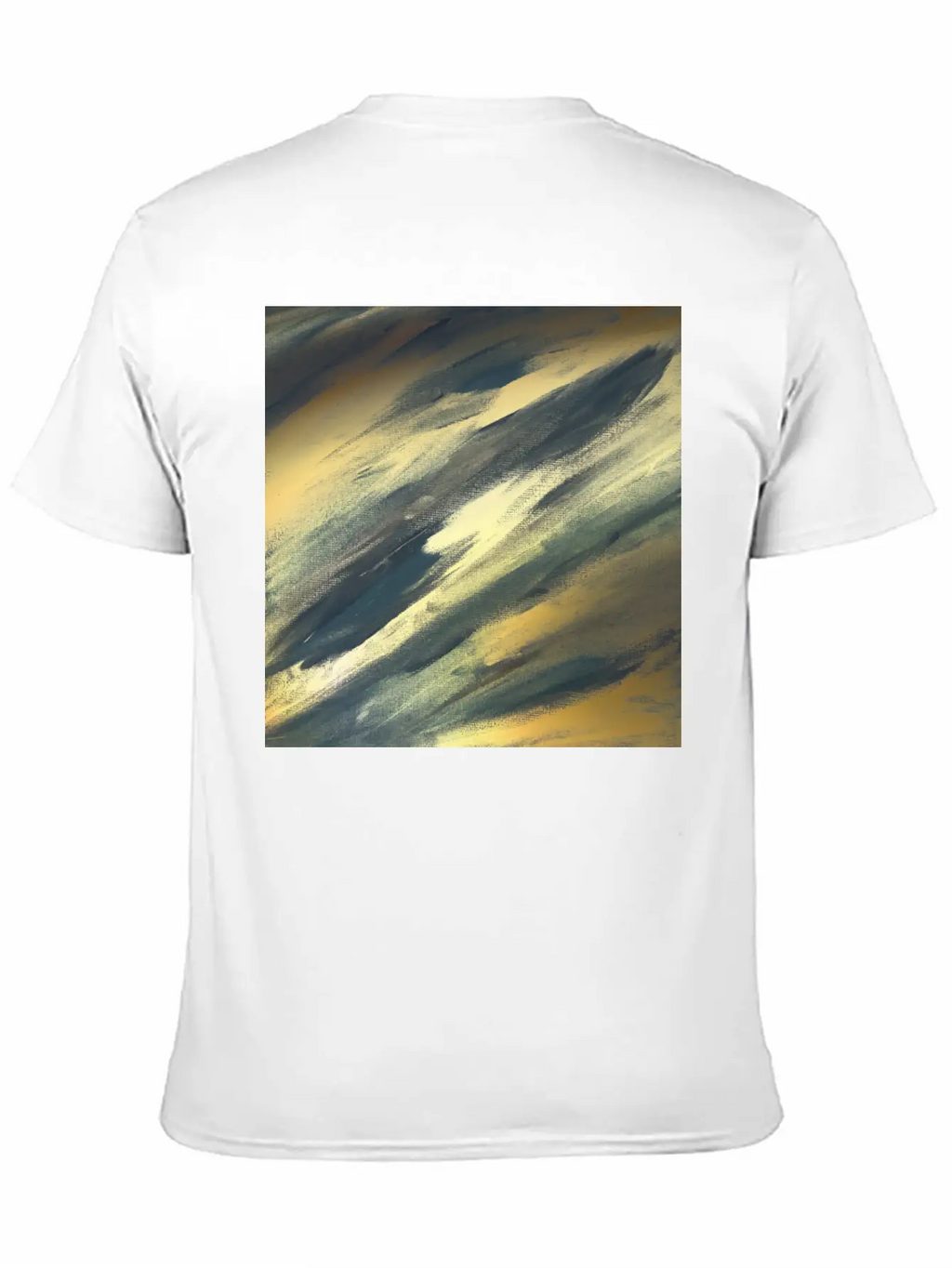 Gold Foil Paint Brushstrokes Abstract Texture Classic Cotton Tee – Unisex Comfort For Any Season