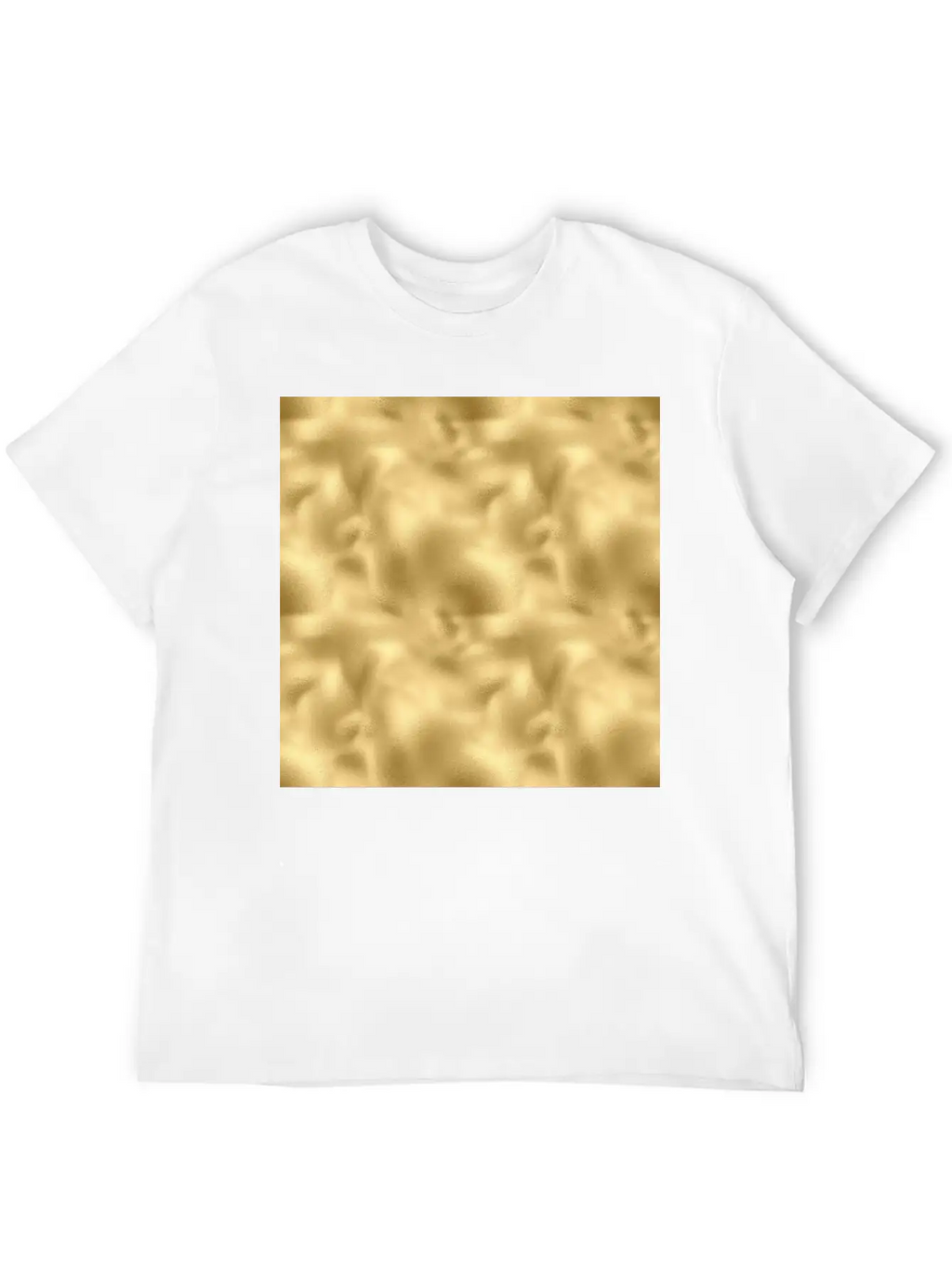 Gold Foil Texture Stylish Everyday T-Shirt – Unisex Basic Cotton Tee