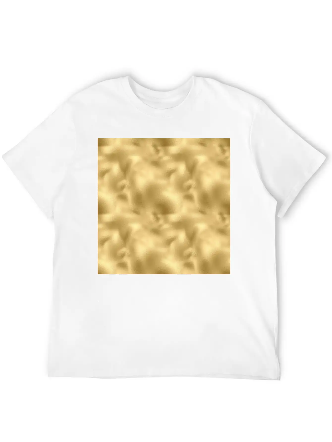 Gold Foil Texture Stylish Everyday T-Shirt – Unisex Basic Cotton Tee