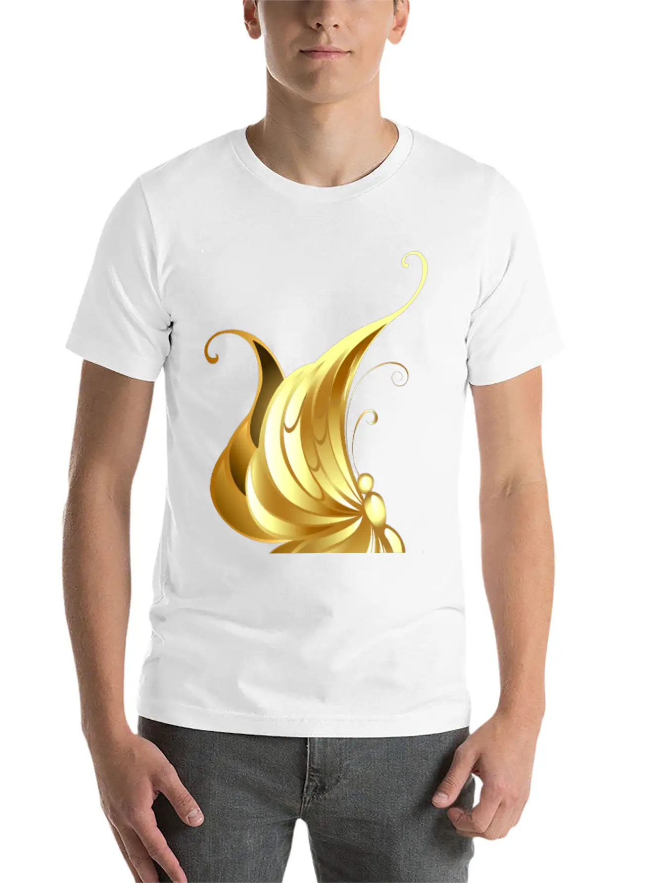Gold Jewelry Jevel Cool Butterfly Insect Vector Breathable Graphic T-Shirt – Perfect For Casual Days