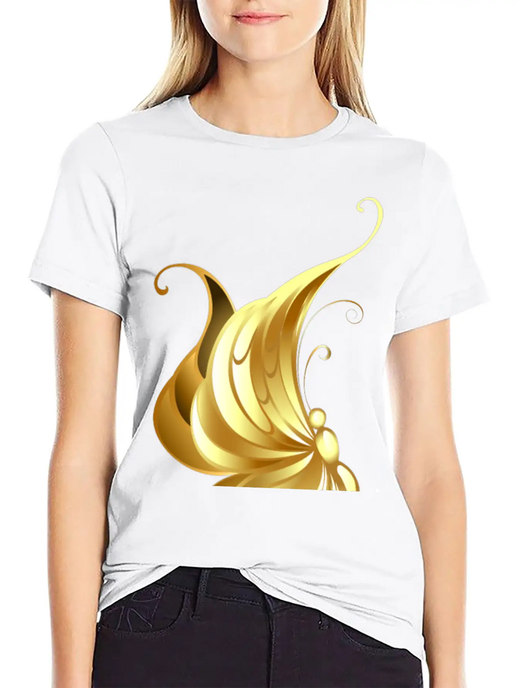 Gold Jewelry Jevel Cool Butterfly Insect Vector Breathable Graphic T-Shirt – Perfect For Casual Days