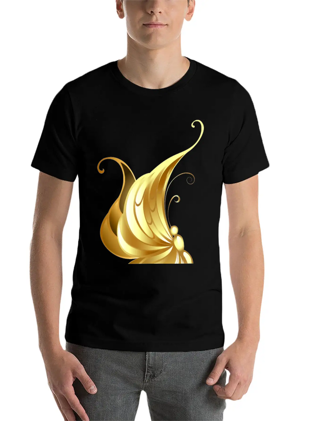 Gold Jewelry Jevel Cool Butterfly Insect Vector Breathable Graphic T-Shirt – Perfect For Casual Days