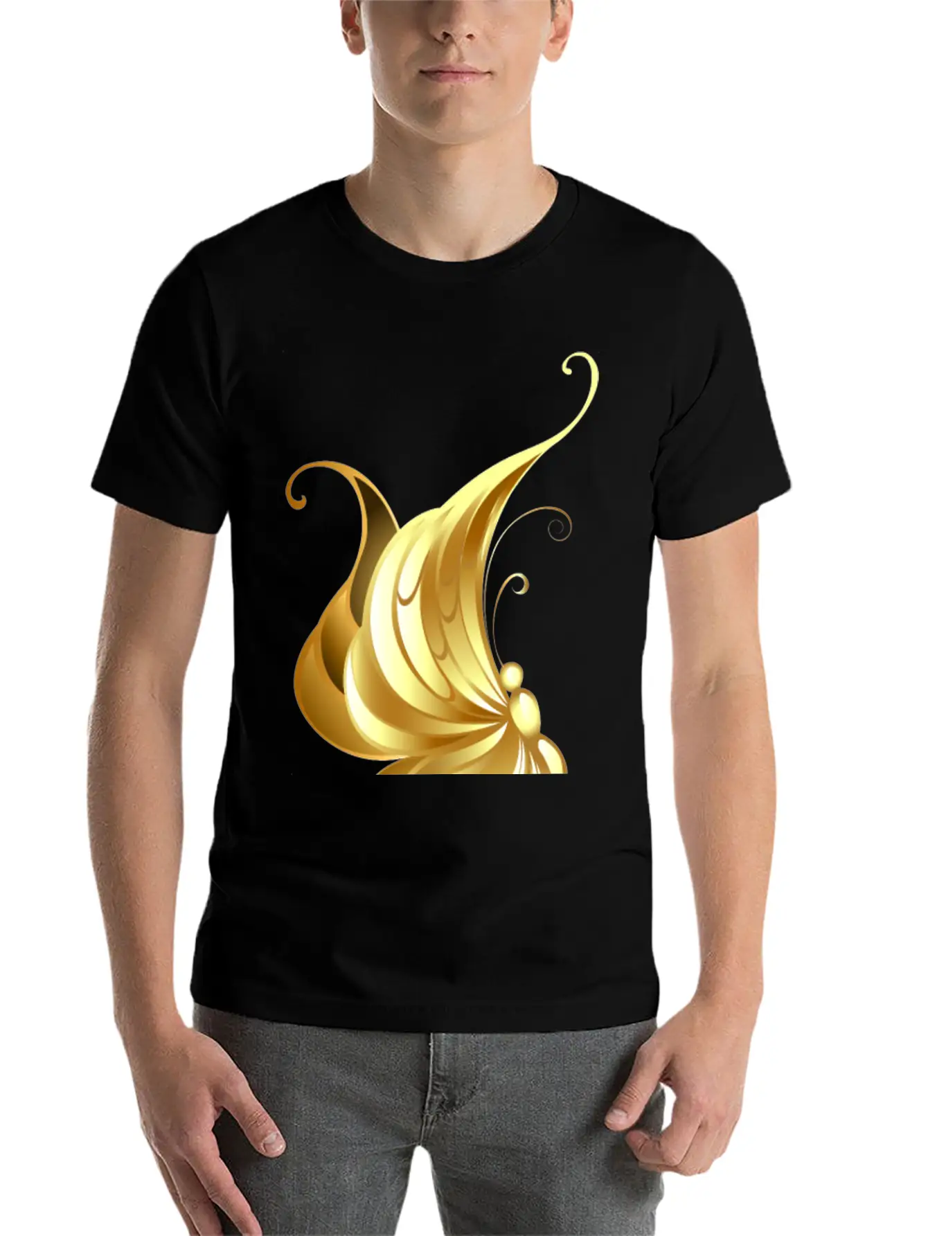 Gold Jewelry Jevel Cool Butterfly Insect Vector Breathable Graphic T-Shirt – Perfect For Casual Days