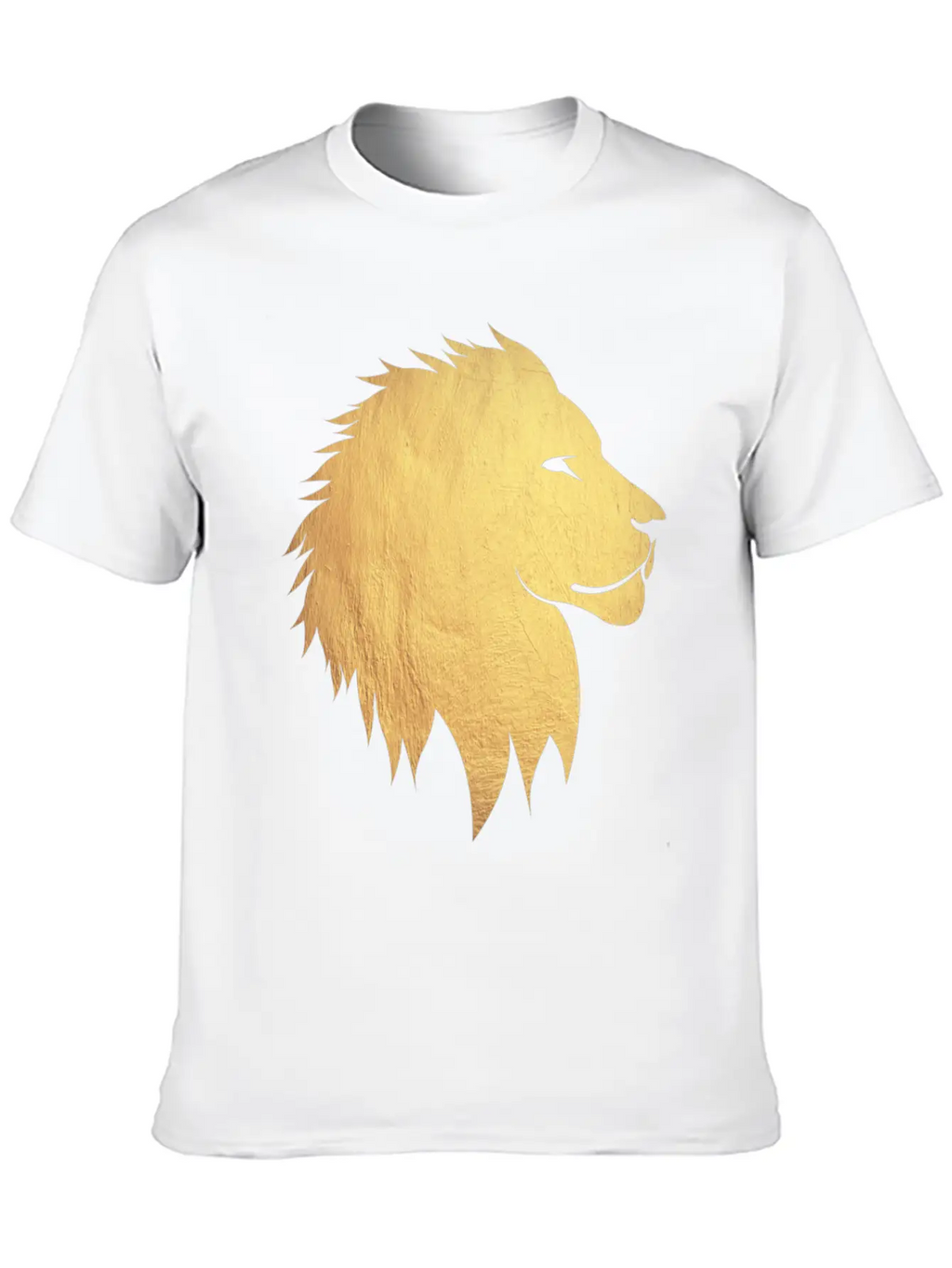 Gold Lion Breathable Graphic T-Shirt – Perfect For Casual Days