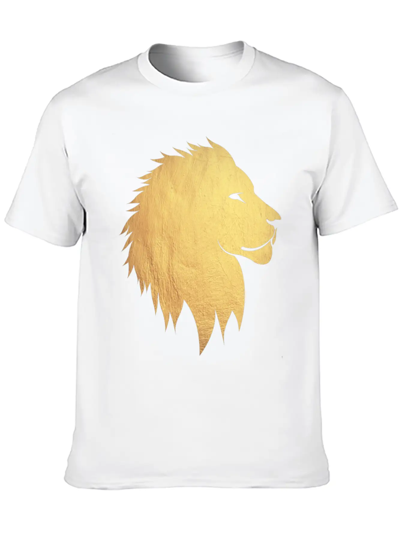 Gold Lion Breathable Graphic T-Shirt – Perfect For Casual Days