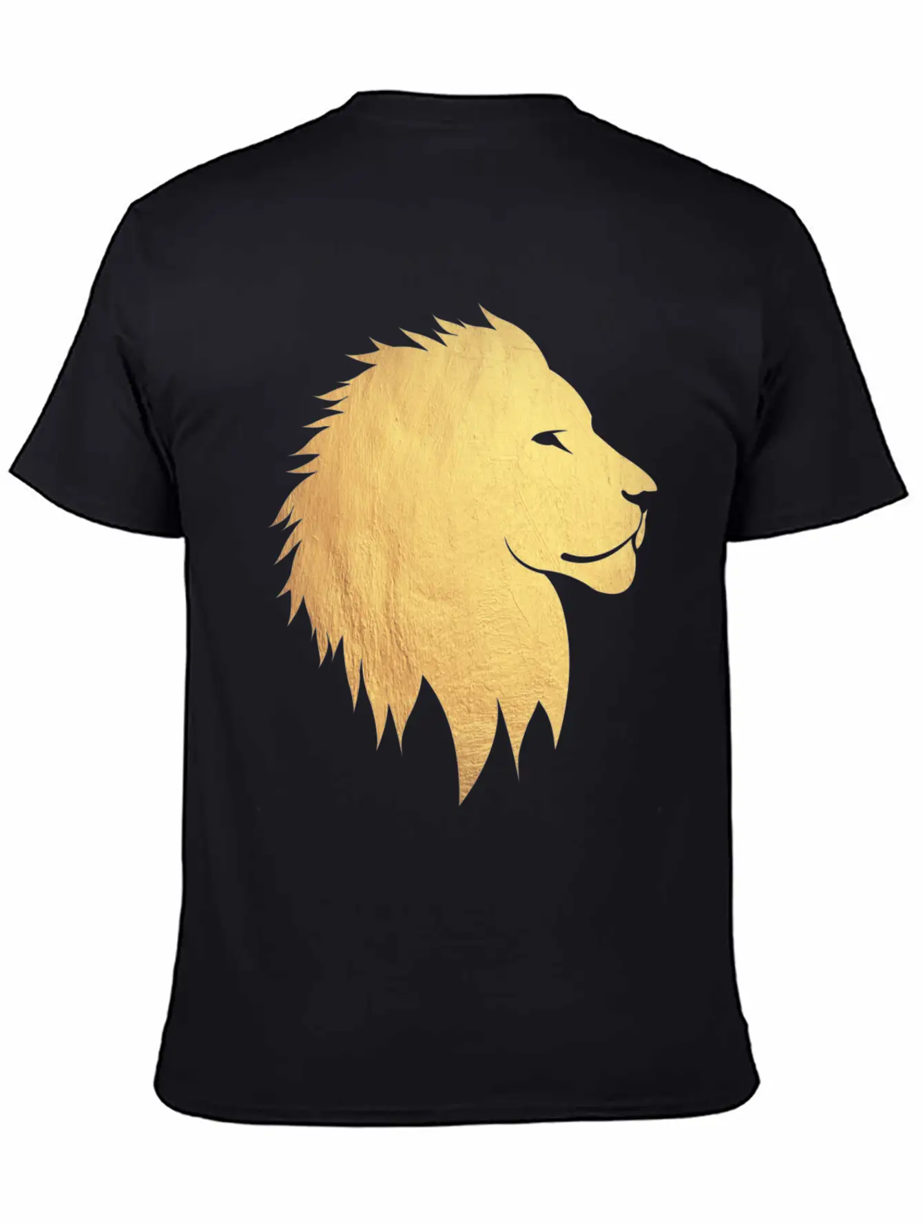 Gold Lion Breathable Graphic T-Shirt – Perfect For Casual Days