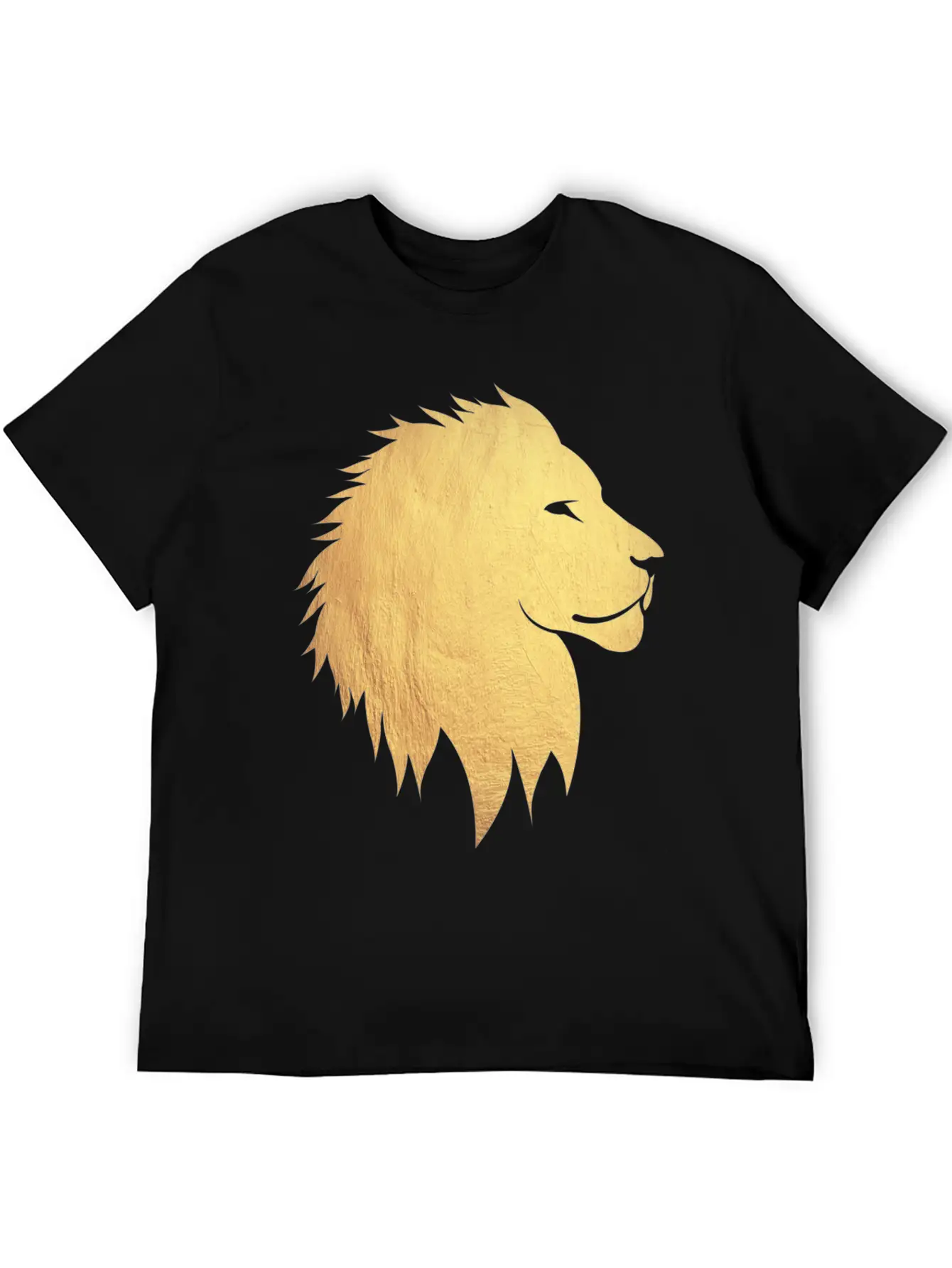 Gold Lion Breathable Graphic T-Shirt – Perfect For Casual Days