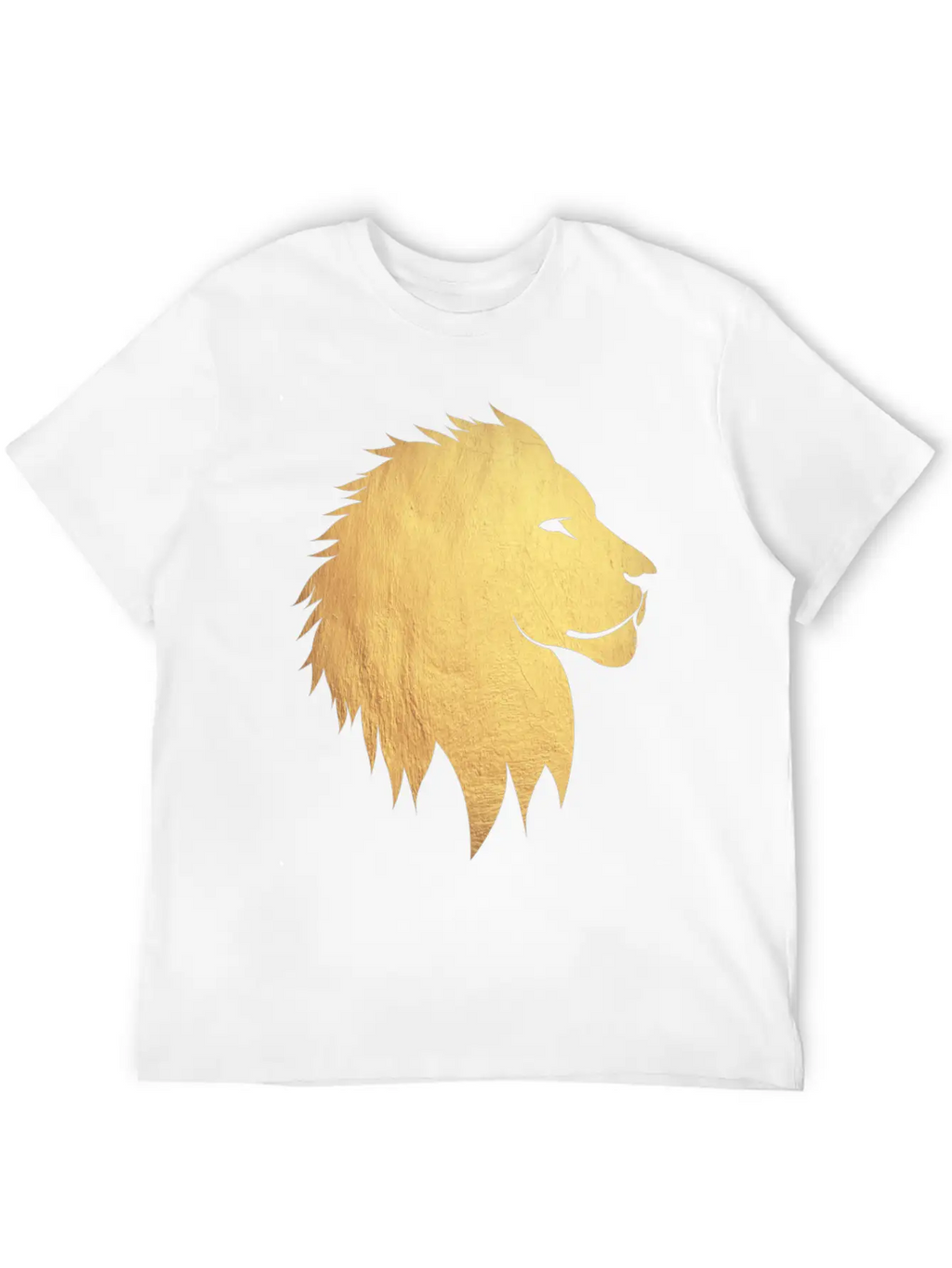 Gold Lion Breathable Graphic T-Shirt – Perfect For Casual Days