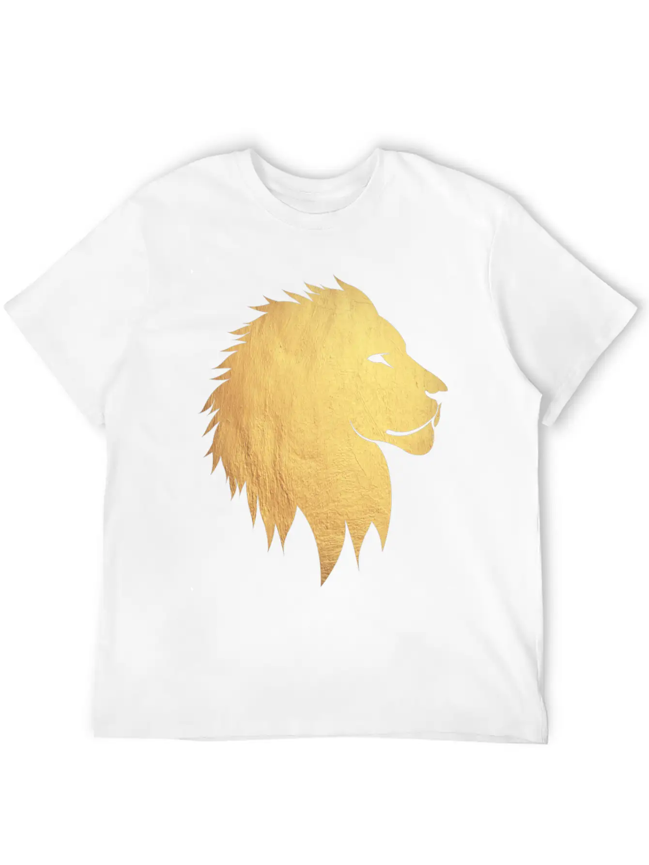 Gold Lion Breathable Graphic T-Shirt – Perfect For Casual Days