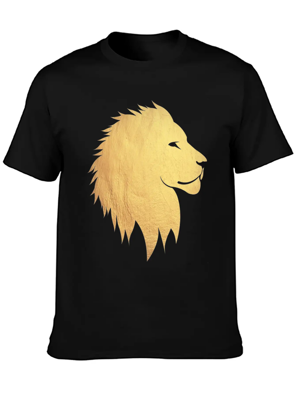 Gold Lion Breathable Graphic T-Shirt – Perfect For Casual Days