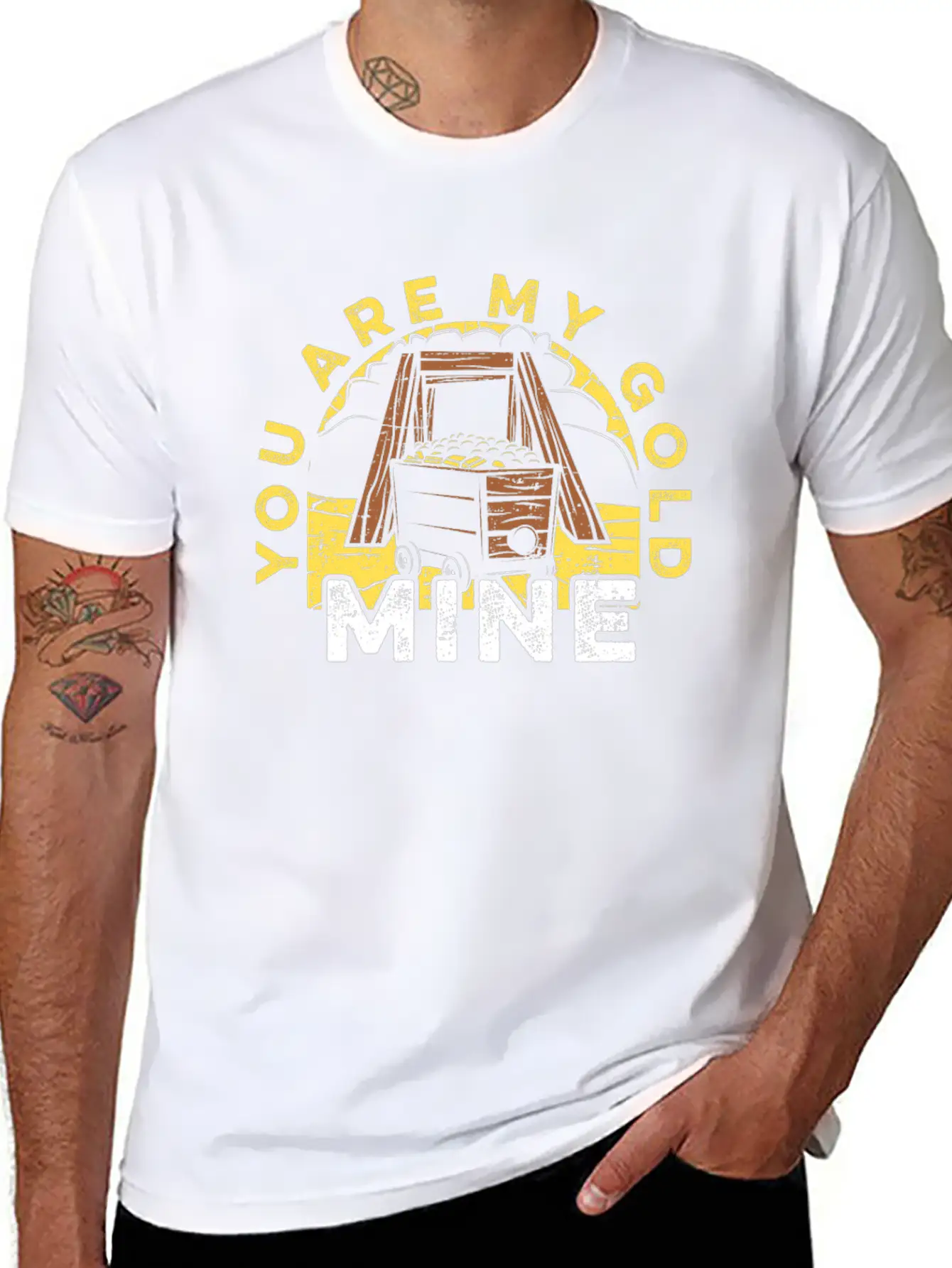 Gold Mining Classic Cotton Tee – Unisex Comfort For Any Season