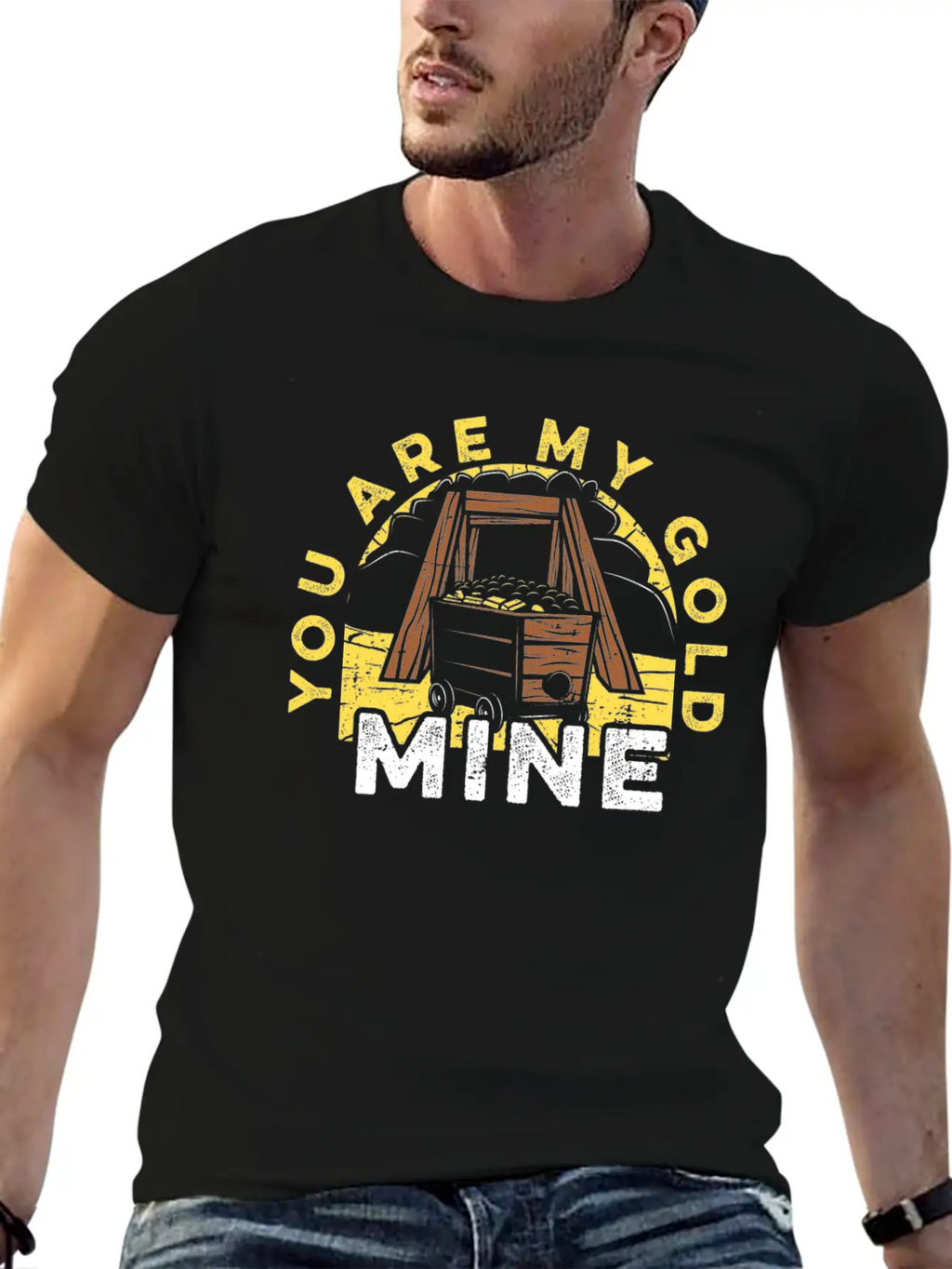 Gold Mining Classic Cotton Tee – Unisex Comfort For Any Season