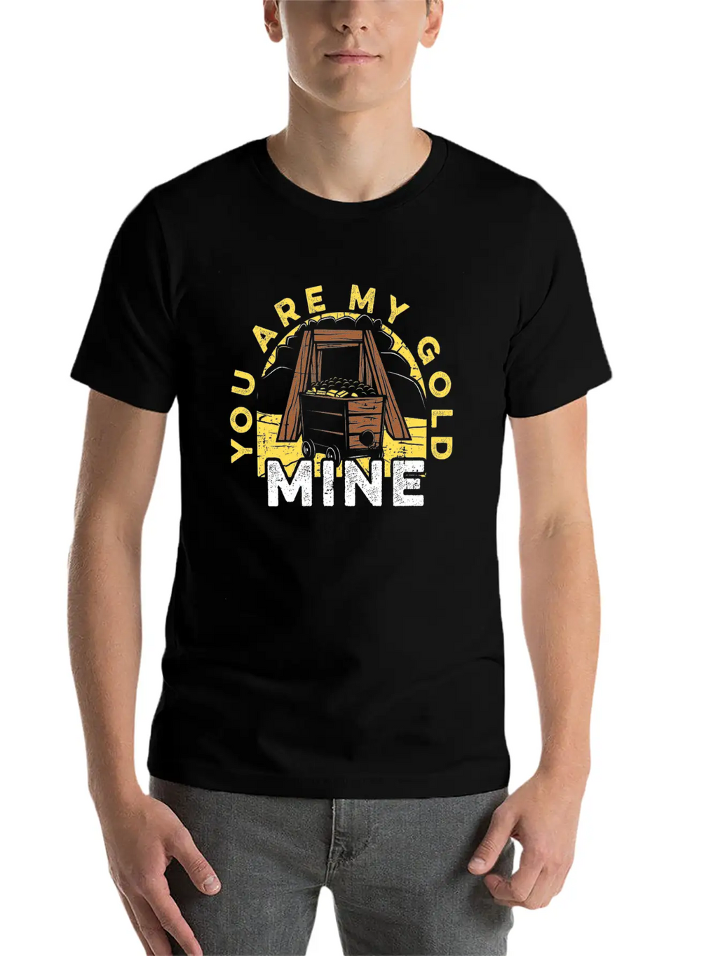 Gold Mining Classic Cotton Tee – Unisex Comfort For Any Season