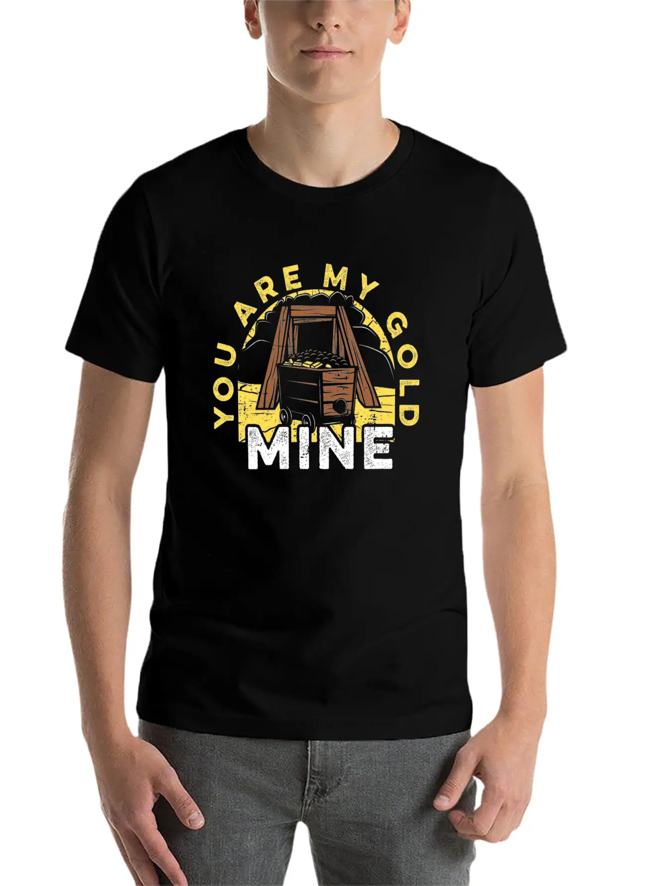 Gold Mining Classic Cotton Tee – Unisex Comfort For Any Season