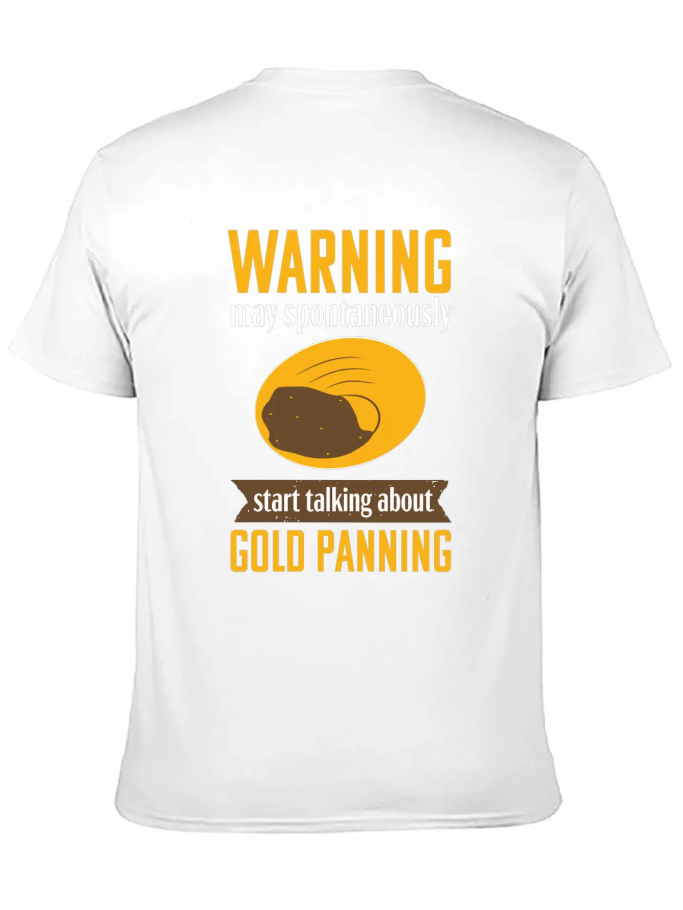Gold Panning Funny Warning Mining Prospecting Timeless Short Sleeve Tee – Comfy And Minimalist Design