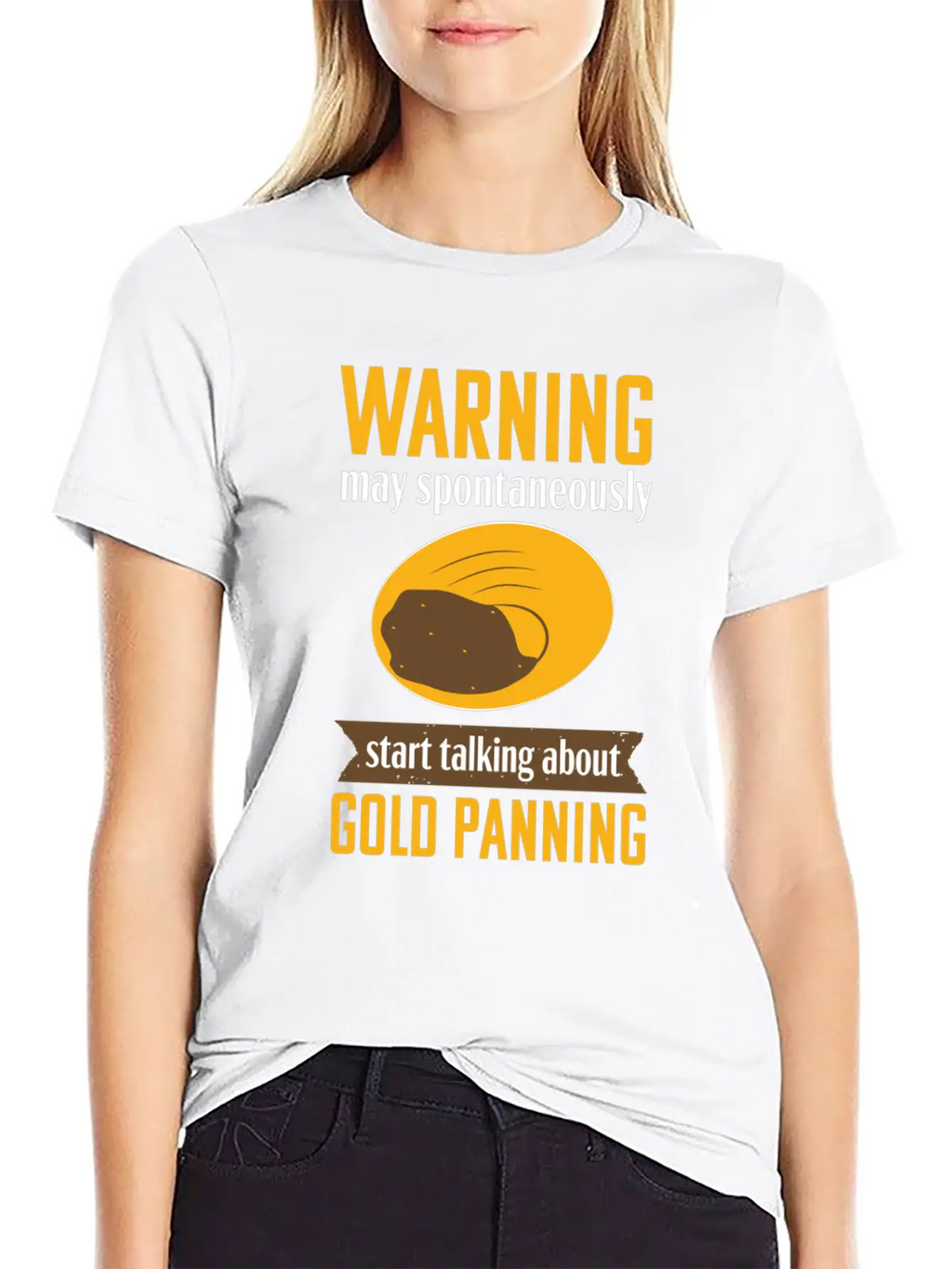 Gold Panning Funny Warning Mining Prospecting Timeless Short Sleeve Tee – Comfy And Minimalist Design