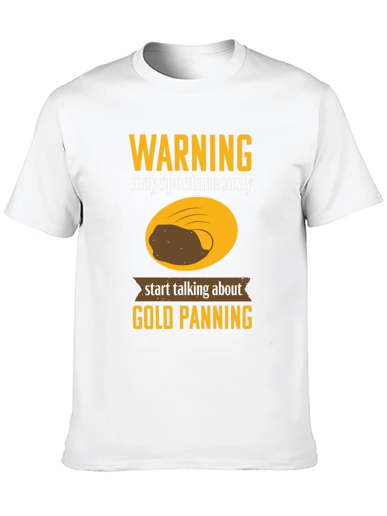 Gold Panning Funny Warning Mining Prospecting Timeless Short Sleeve Tee – Comfy And Minimalist Design