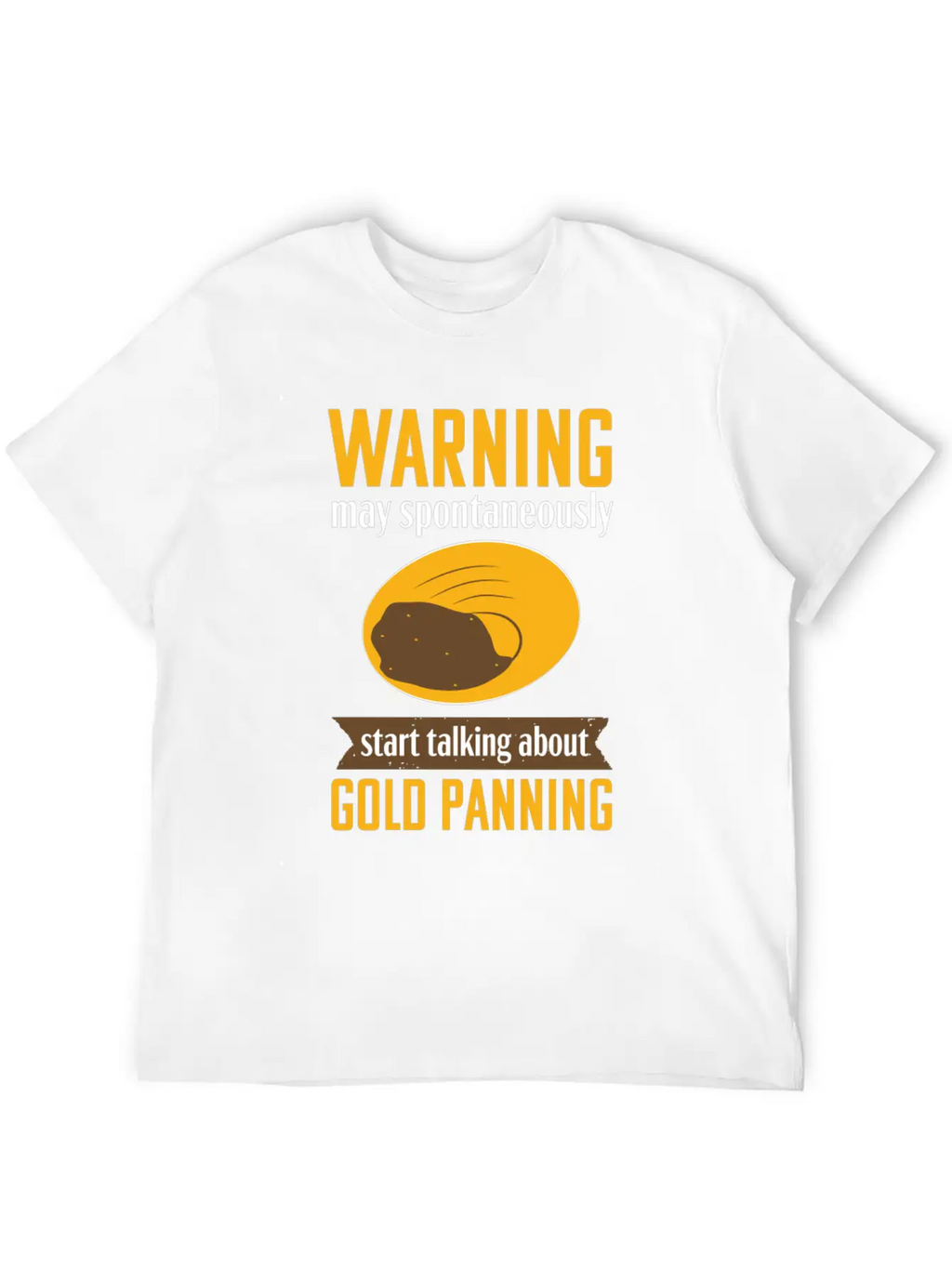 Gold Panning Funny Warning Mining Prospecting Timeless Short Sleeve Tee – Comfy And Minimalist Design