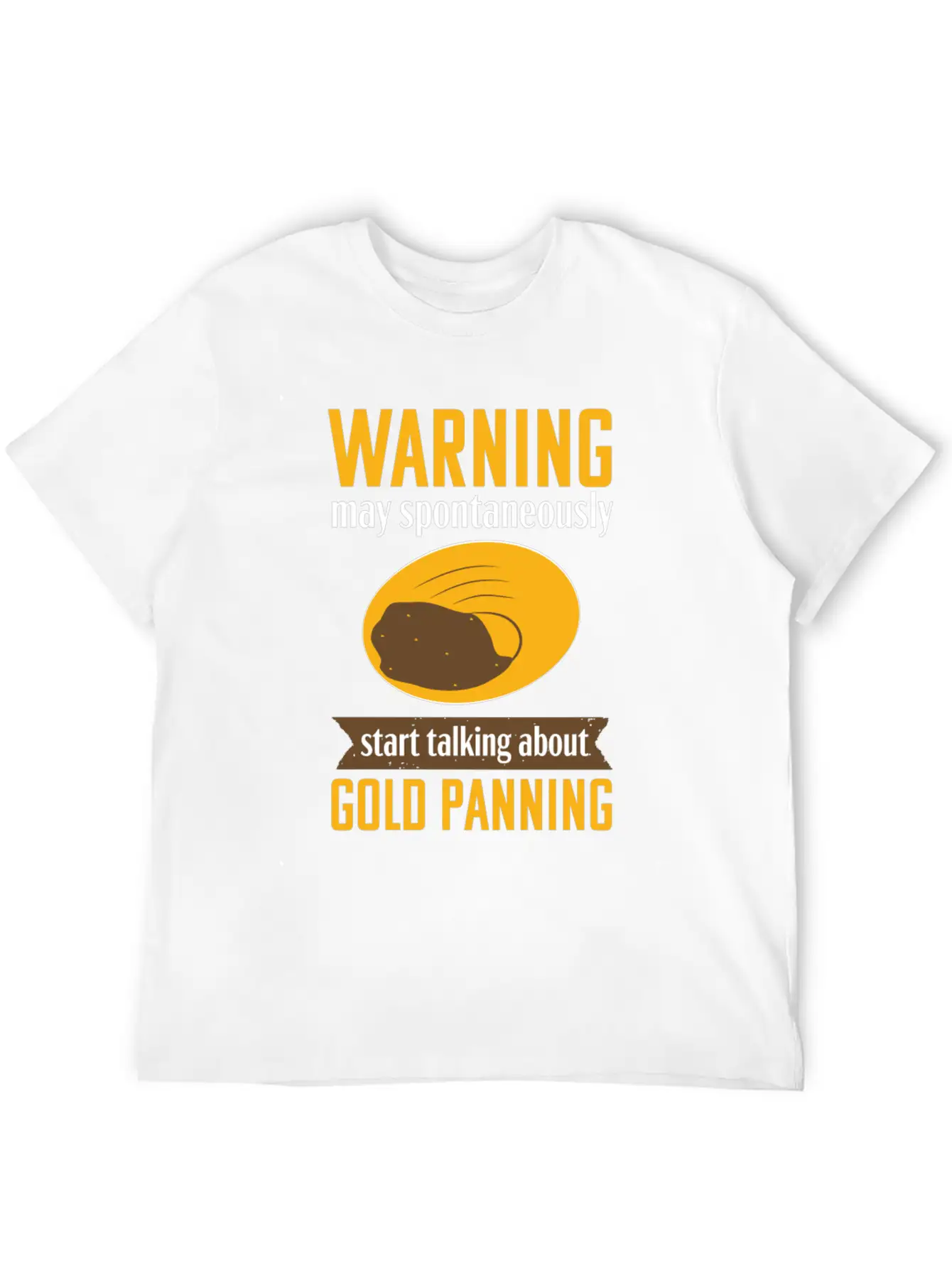 Gold Panning Funny Warning Mining Prospecting Timeless Short Sleeve Tee – Comfy And Minimalist Design