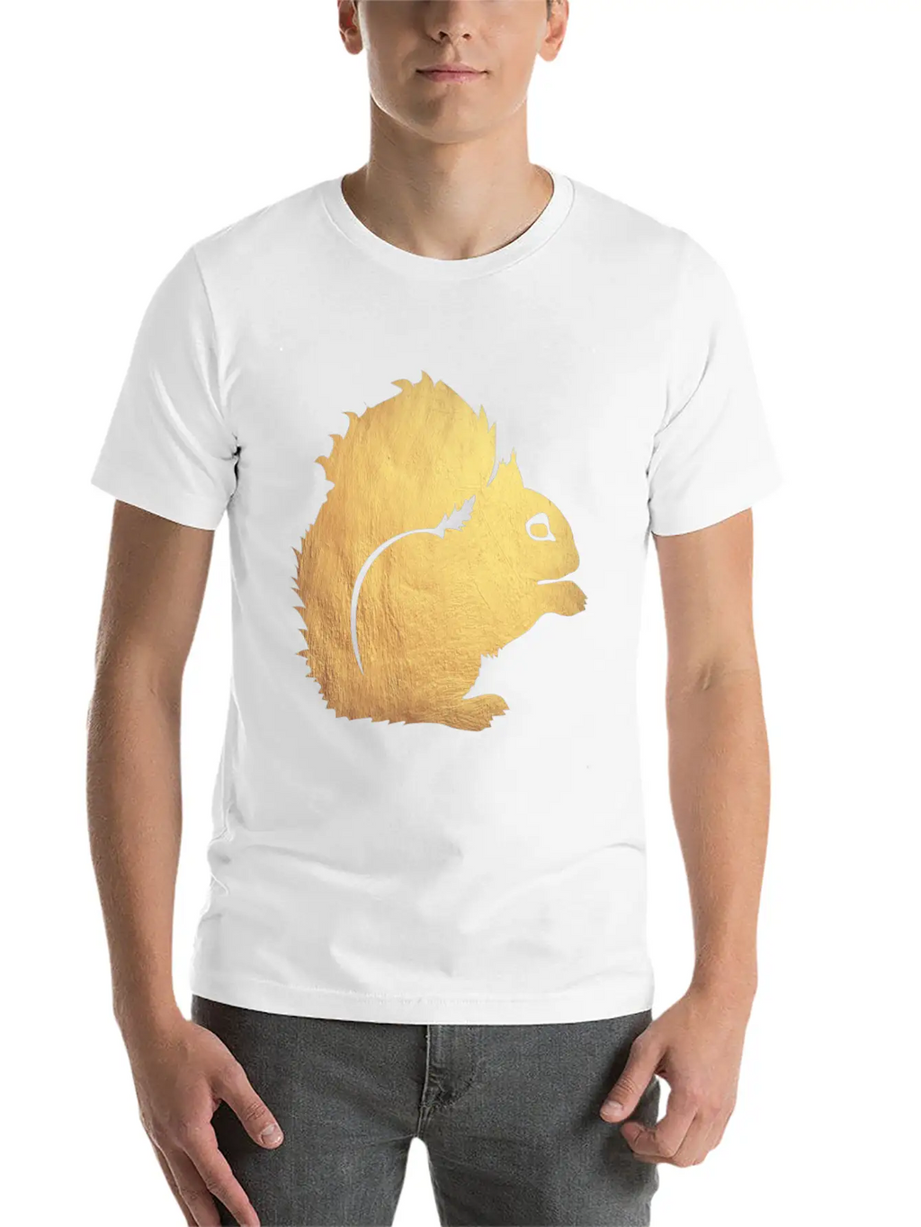 Gold Squirrel Modern Fit Casual T-Shirt – Clean And Versatile Design