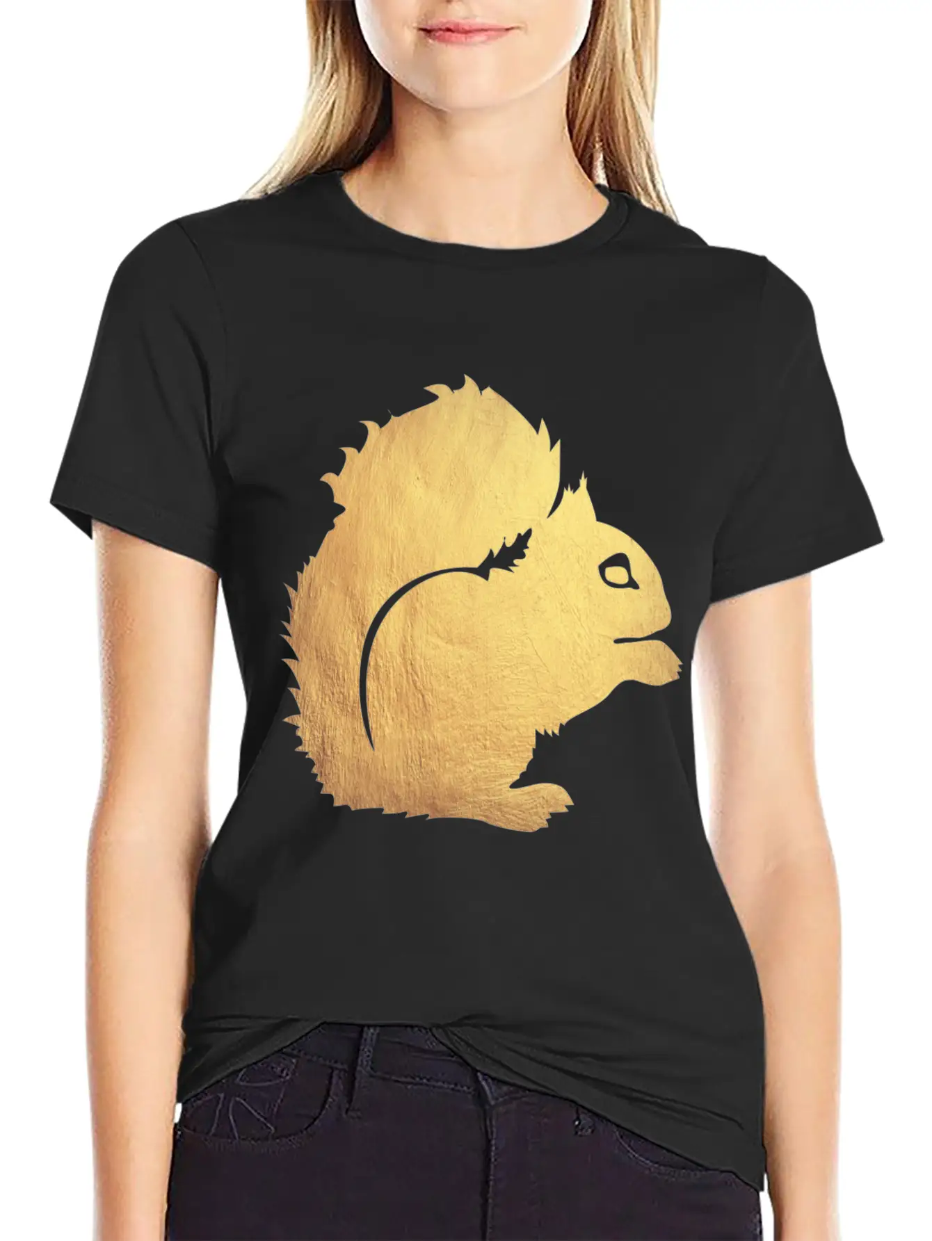Gold Squirrel Modern Fit Casual T-Shirt – Clean And Versatile Design