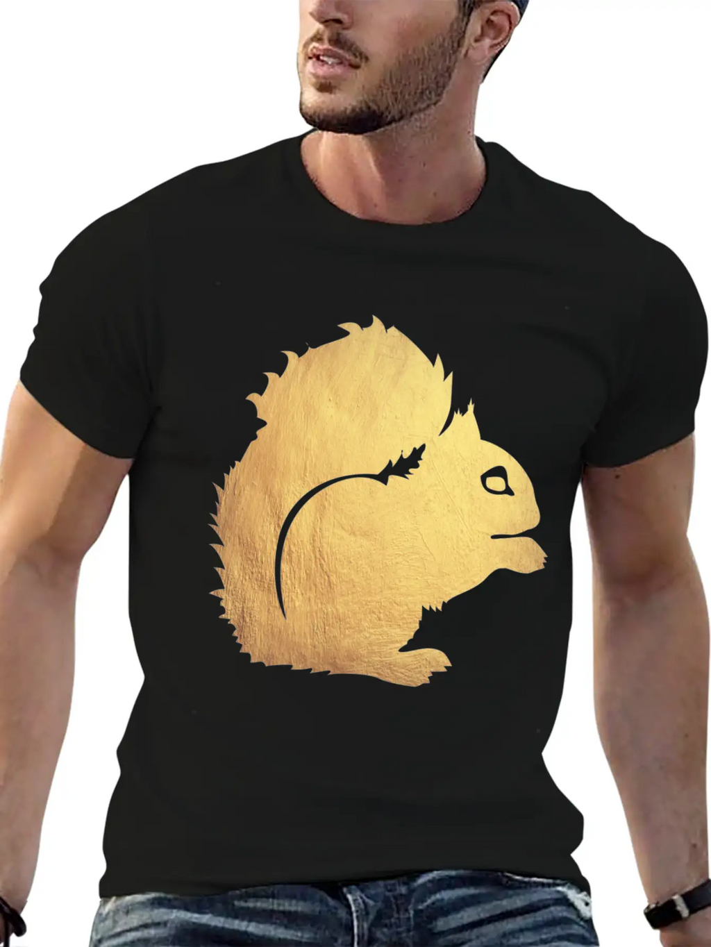 Gold Squirrel Modern Fit Casual T-Shirt – Clean And Versatile Design