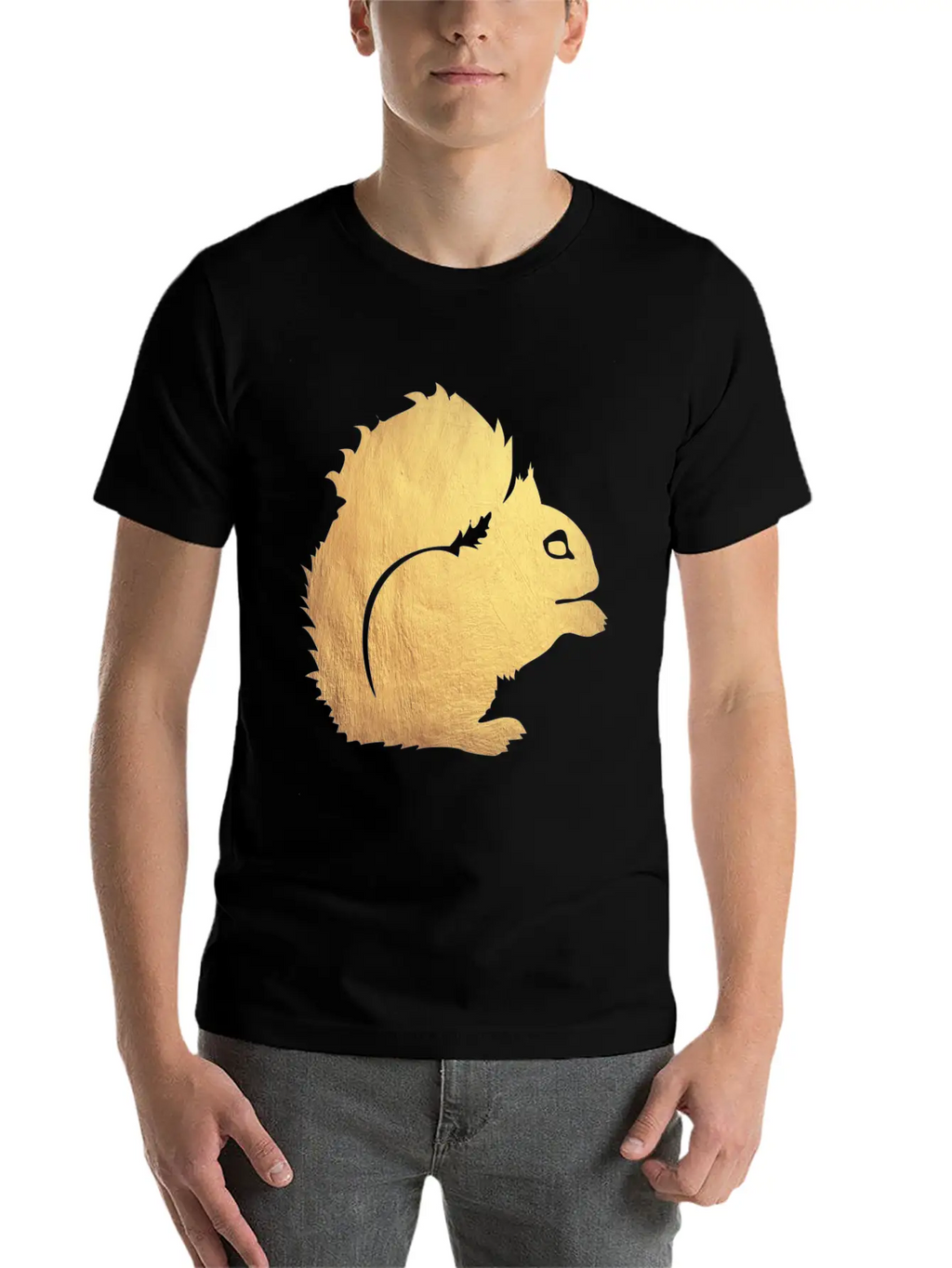 Gold Squirrel Modern Fit Casual T-Shirt – Clean And Versatile Design
