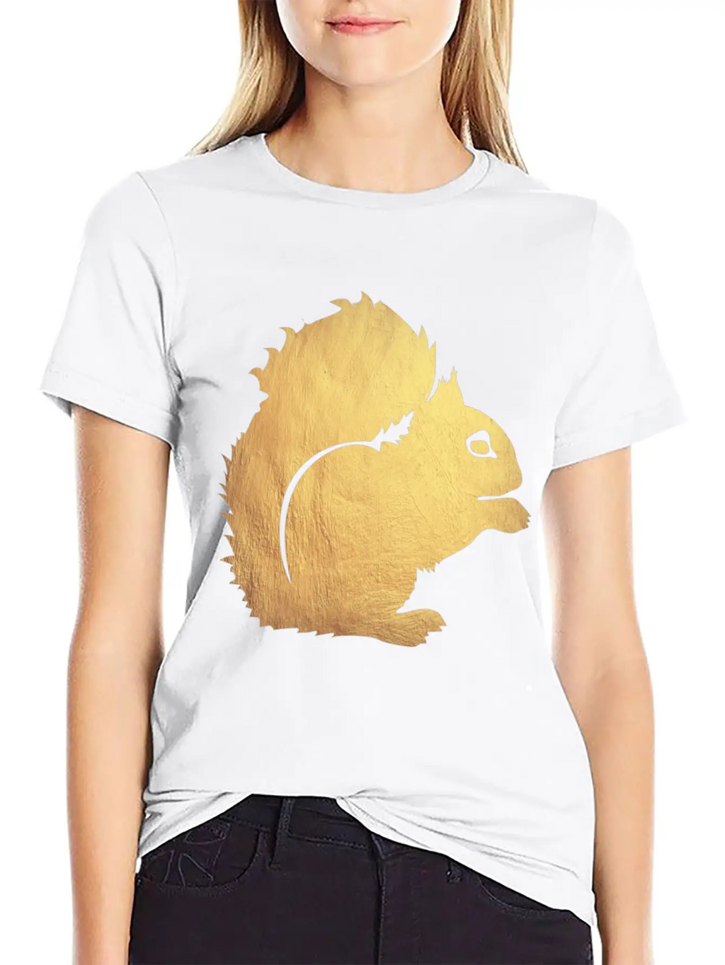 Gold Squirrel Modern Fit Casual T-Shirt – Clean And Versatile Design