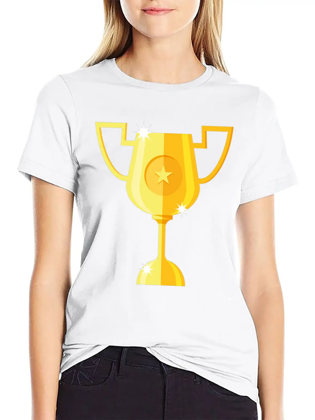 Gold Trophy Stylish Everyday T-Shirt – Unisex Basic Cotton Tee