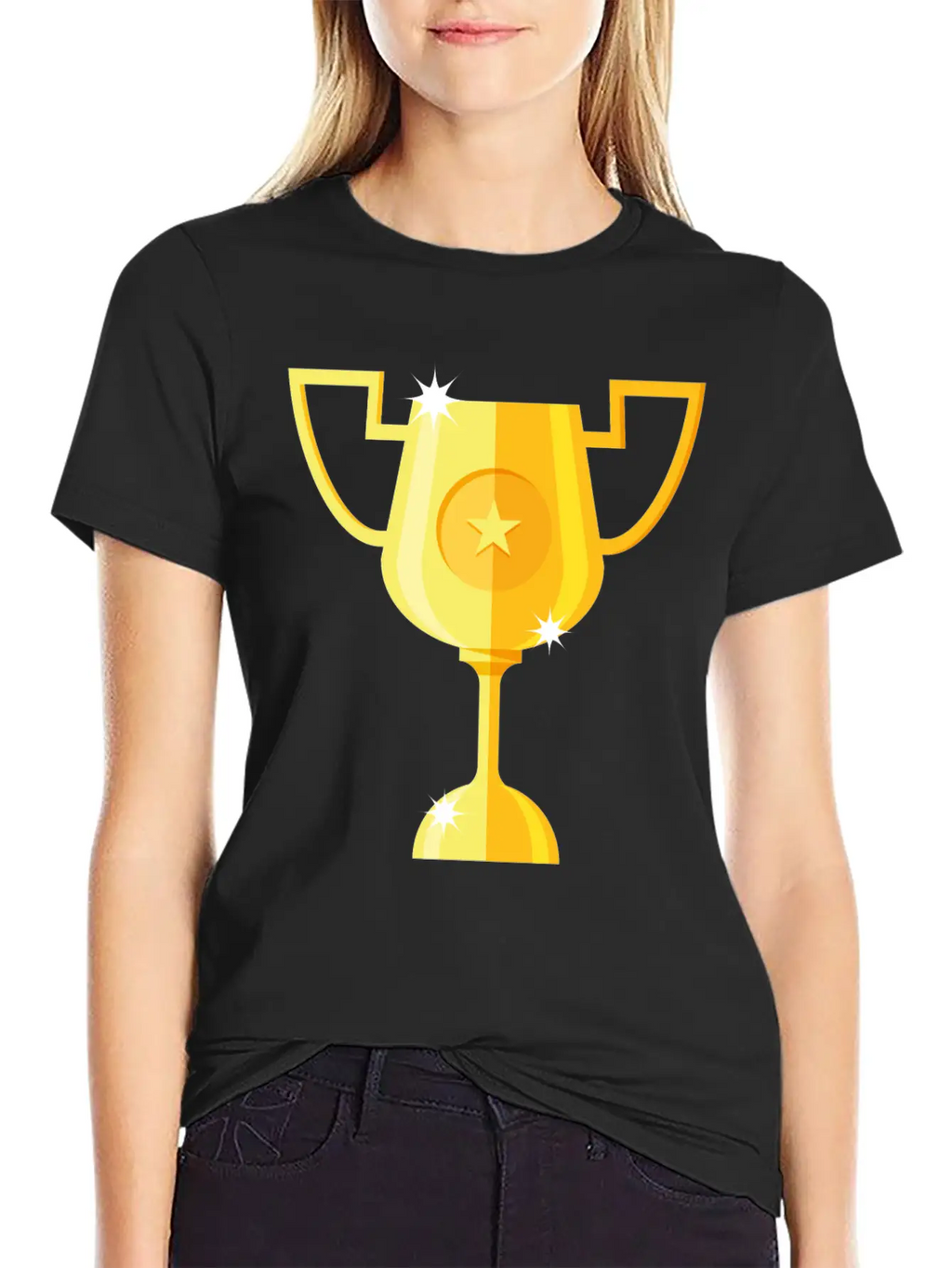 Gold Trophy Stylish Everyday T-Shirt – Unisex Basic Cotton Tee