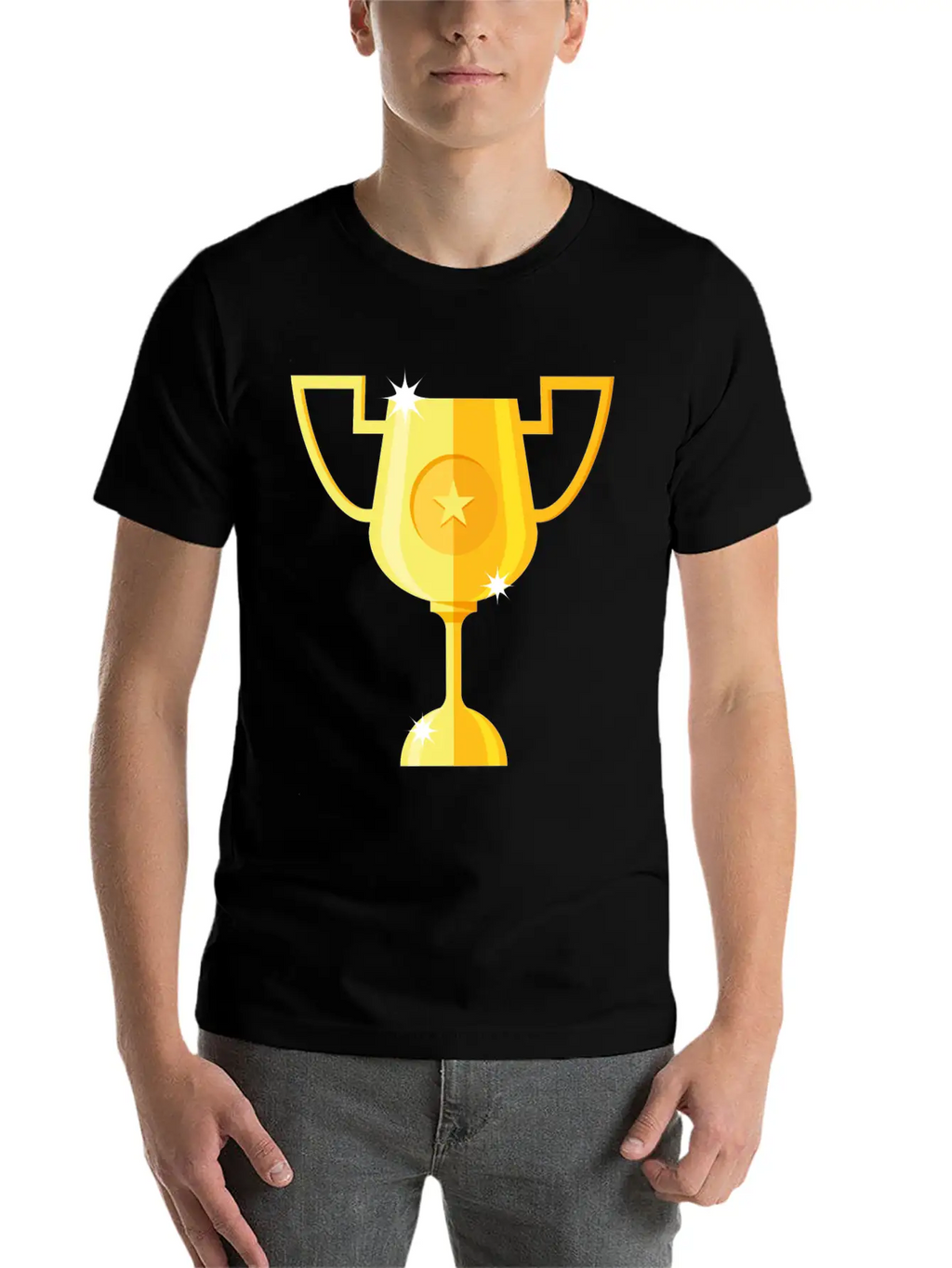 Gold Trophy Stylish Everyday T-Shirt – Unisex Basic Cotton Tee