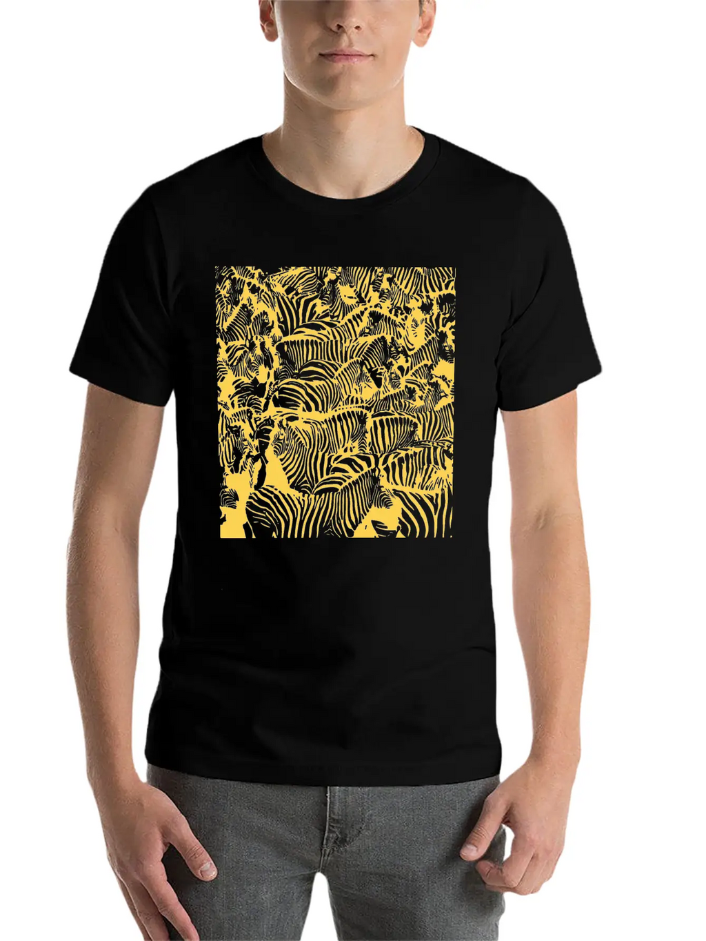 Gold Zebras Breathable Soft Cotton T-Shirt – Timeless Casual Look
